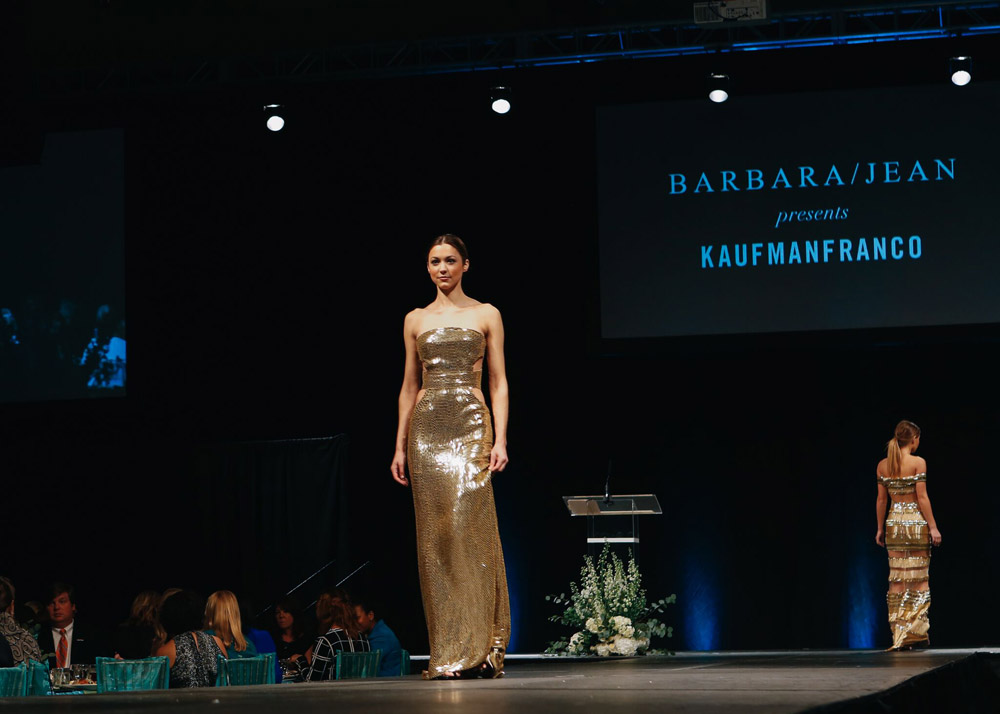 Barbara Jean and Kaufman Franco Fashion Show for Woman of Inspiration luncheon in Little Rock, benefiting Children's Advocacy Centers of Arkansas. Photos by Sarah Crider.