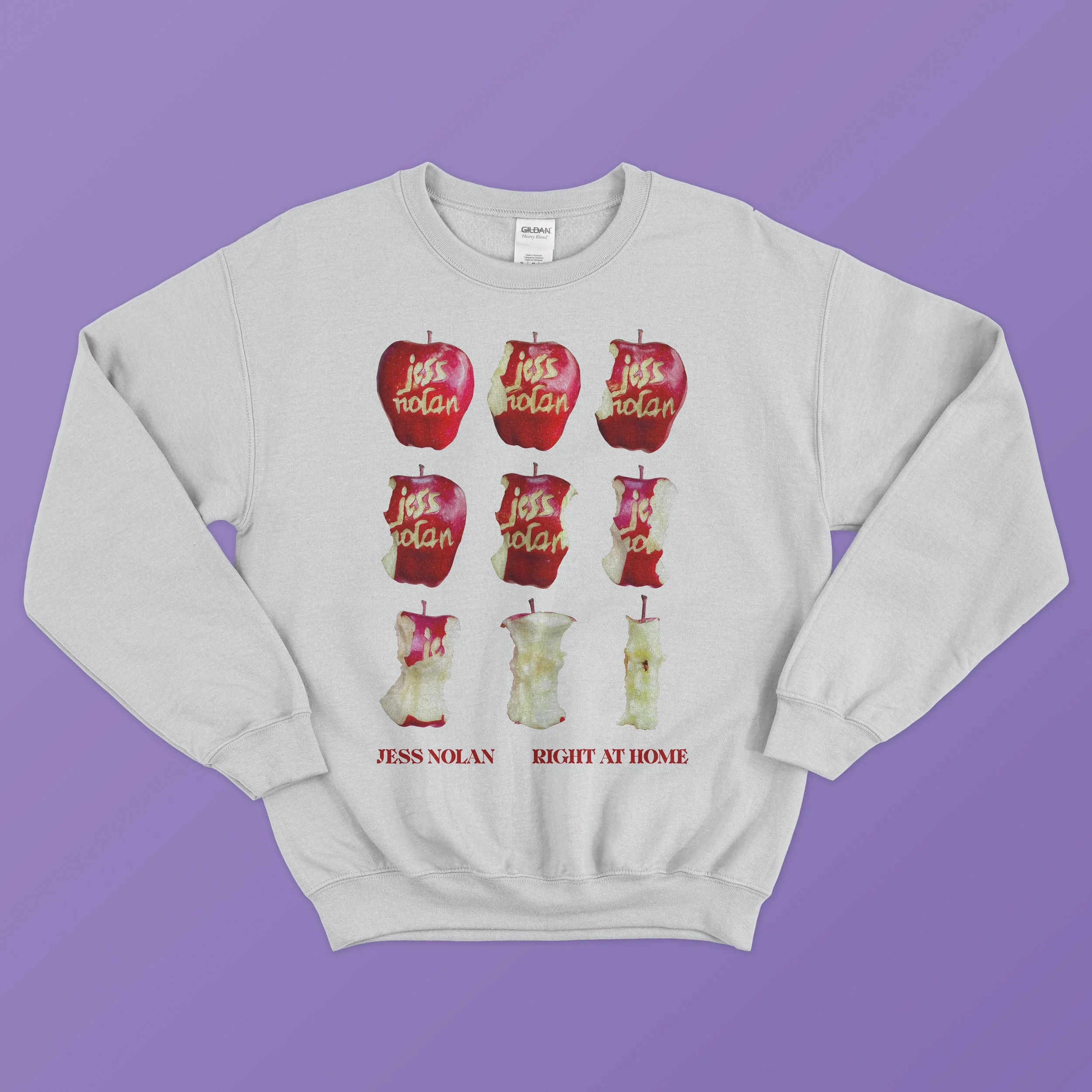 Jess Nolan Apple Sweatshirt gray.jpg