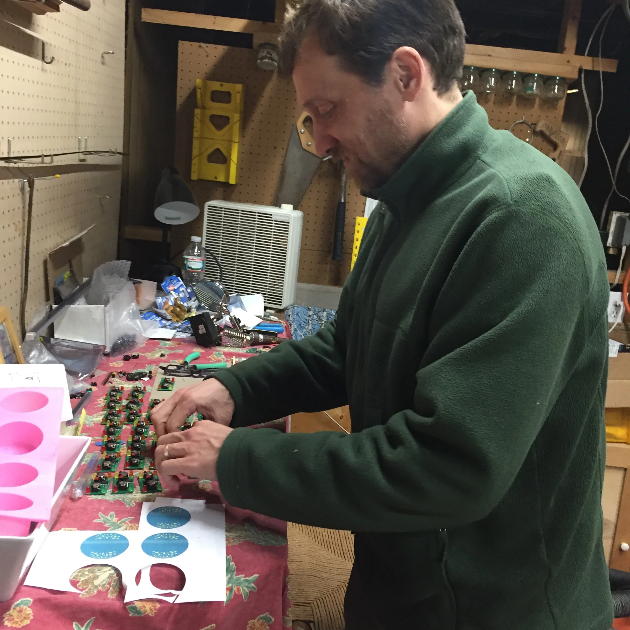 lining up the rectangular two minute timers