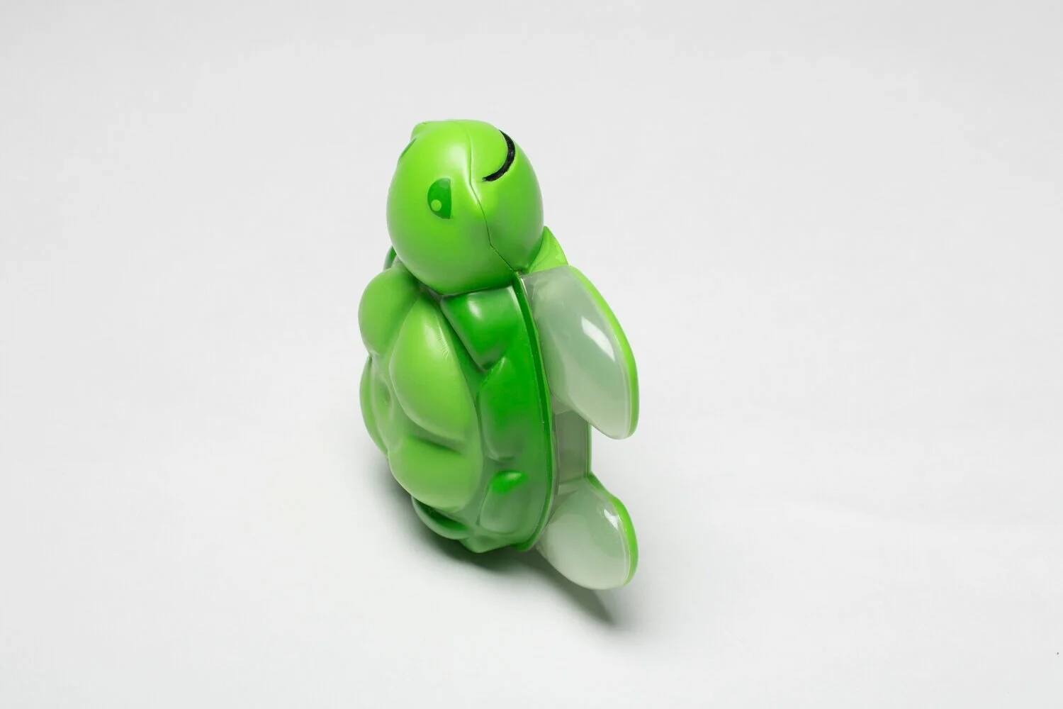 Green Two Minute Toothbrush Turtle Timer standing up
