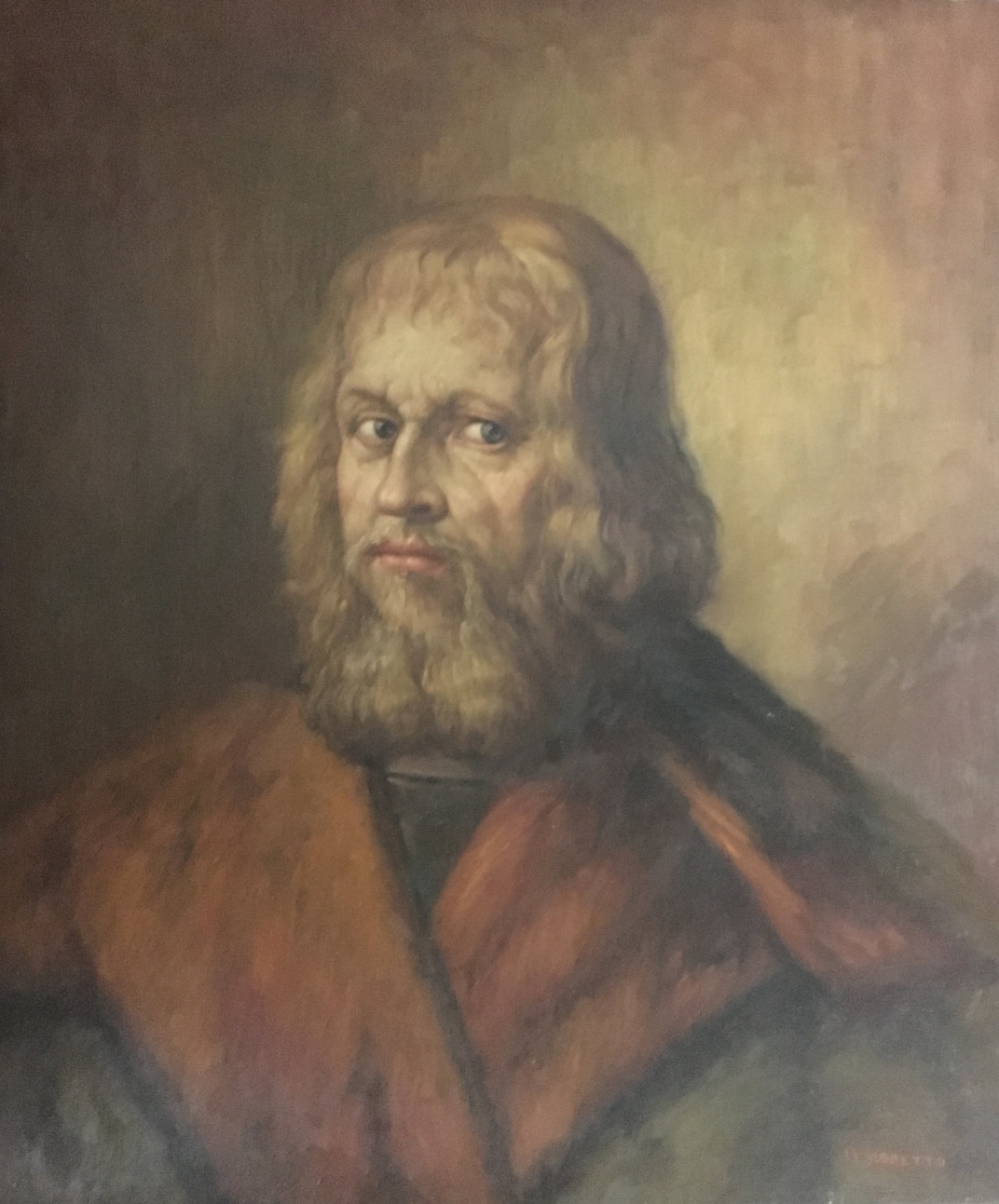 Vintage Painting of A Bearded Man