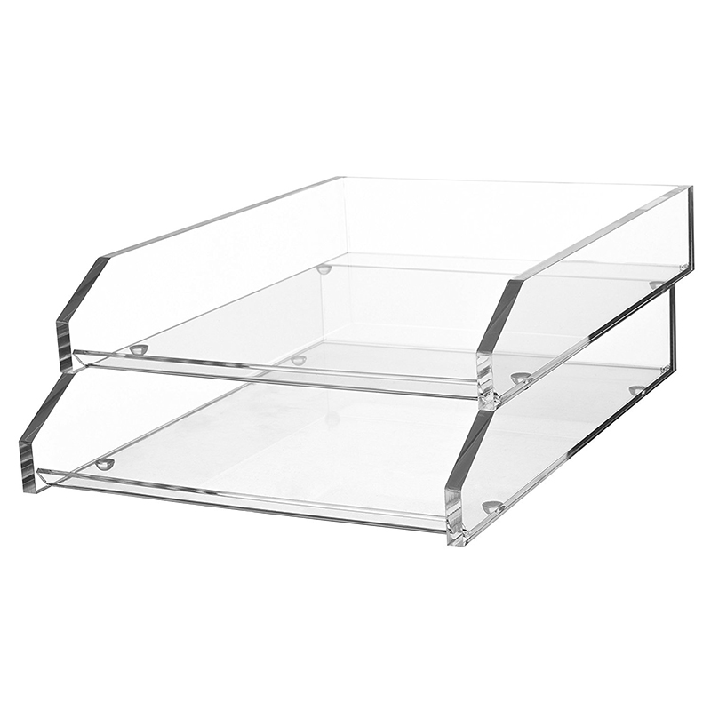 Kantek Acrylic Double Letter Tray