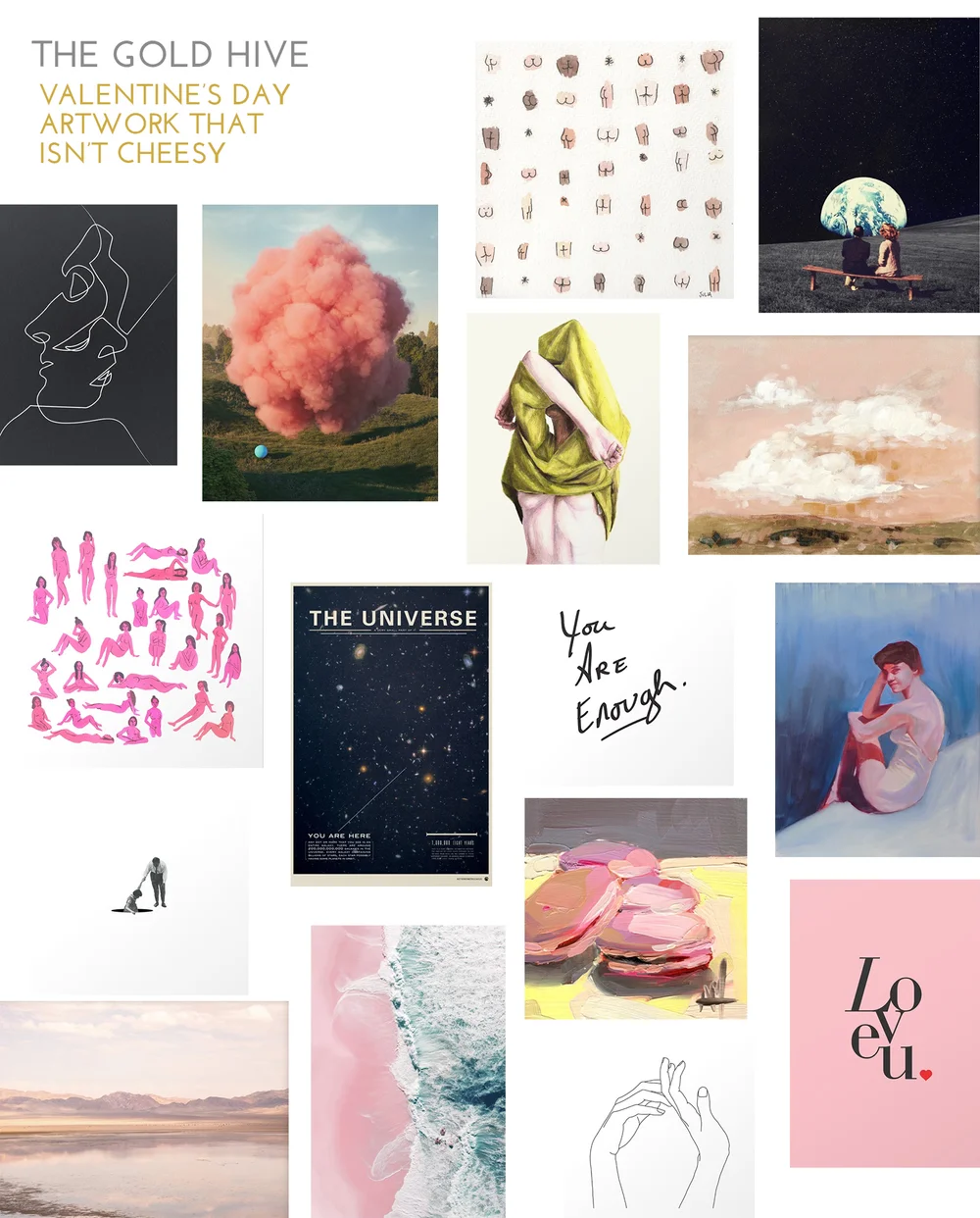 Valentine's Day Art That Isn't Cheesy — The Gold Hive