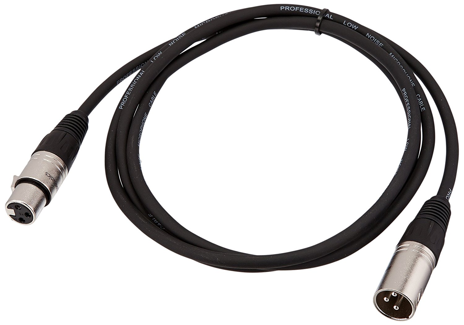 AmazonBasics XLR Male to Female Microphone Cable - 6 Feet