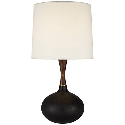 Lamps Plus Pops Deluxe Cast Iron Ceramic Table Lamp with Ivory Shade