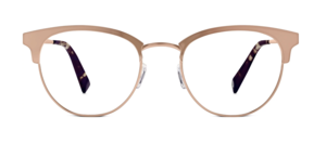 Warby Parker Rose Gold glasses