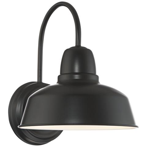 Lamps Plus Urban Barn Collection 13" High Black Outdoor Wall Light