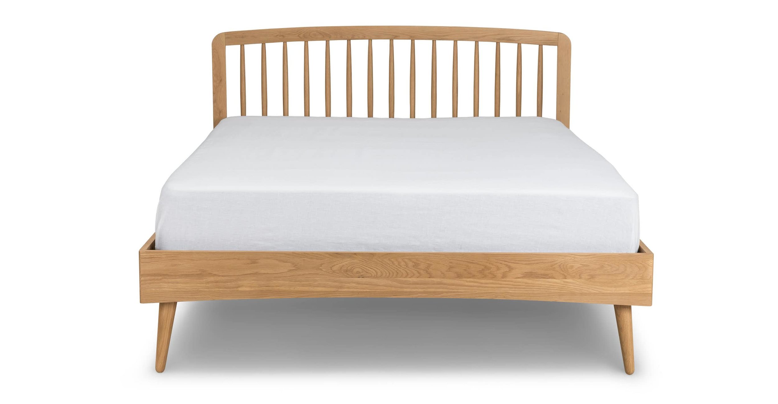 Article Culla White Oak Spindle Bed