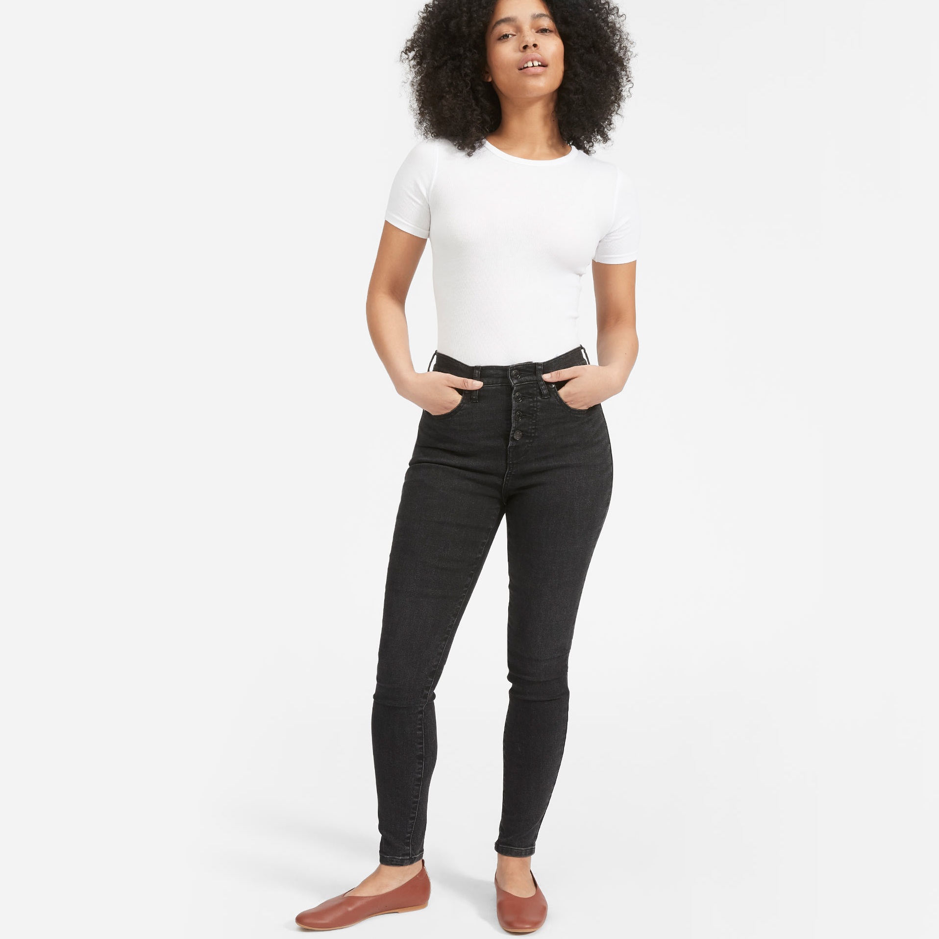 AUTHENTIC STRETCH HIGH-RISE SKINNY BUTTON FLY Everlane