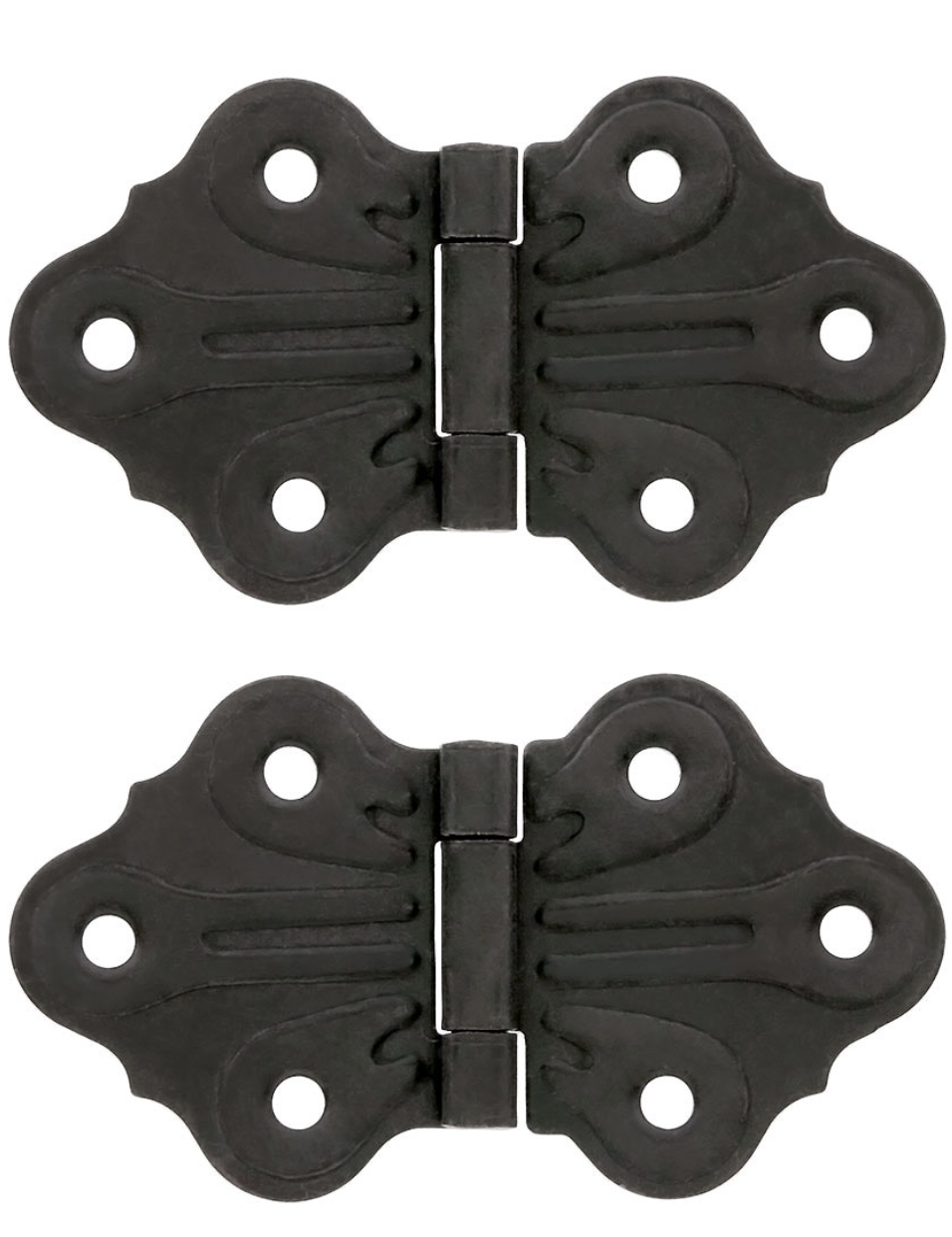 Pair of Butterfly Flush Mount Cabinet Hinges