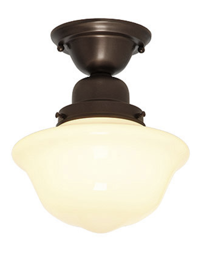 Brass Schoolhouse Light With 9" Shade (Copy)