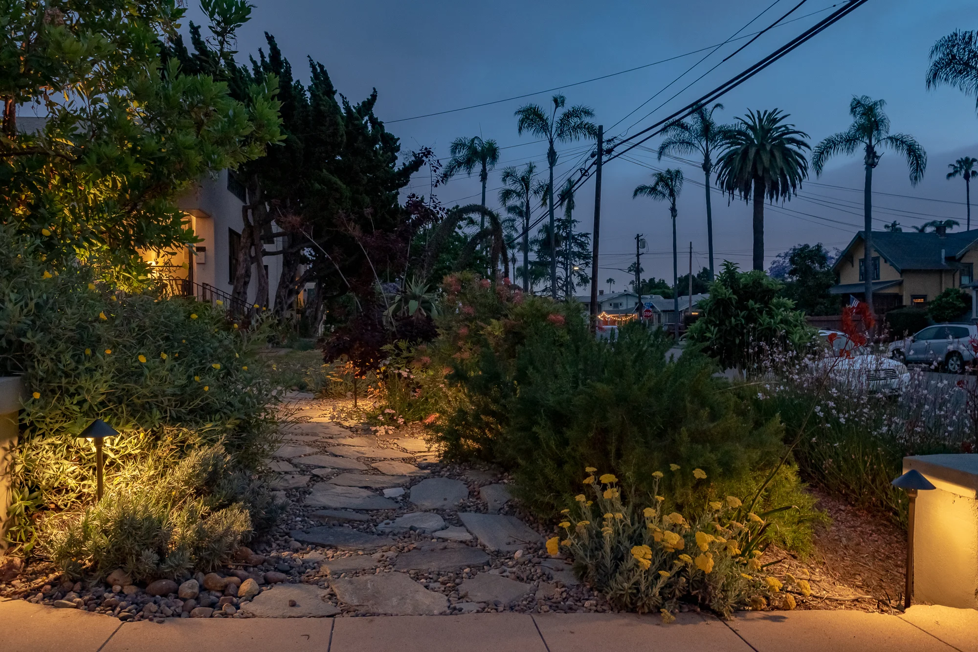 The Gold Hive Landscape Lighting Kichler How To California Garden Front Yard-0301.jpg