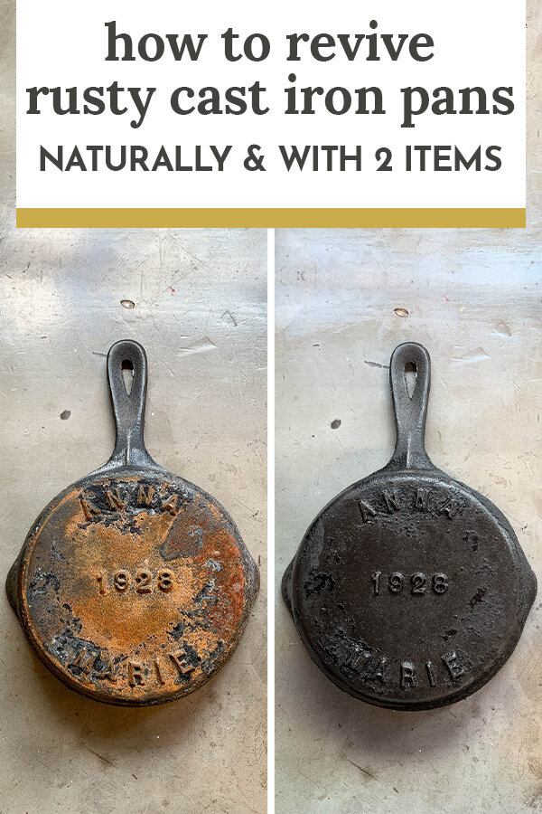 How To Remove Rust From Cast Iron Pans Naturally And With Only