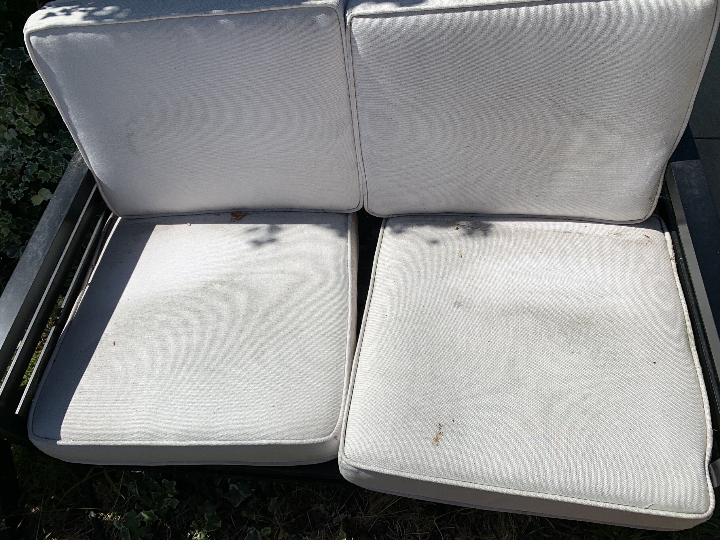 Pressure Washing My Outdoor Cushions For The First Time in Two