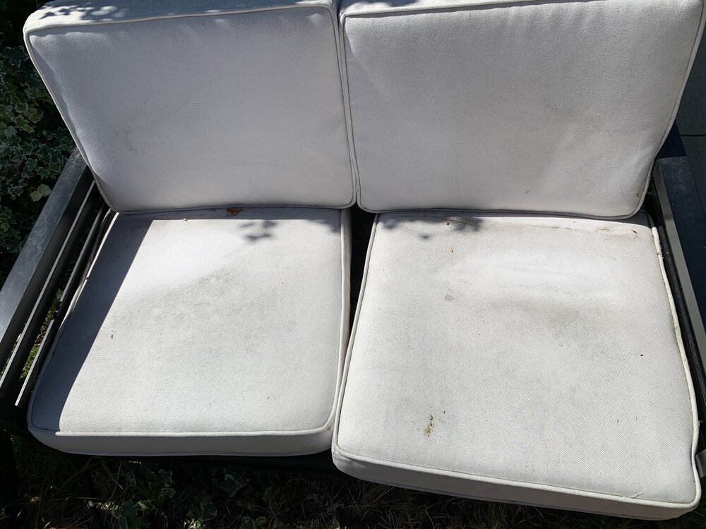 Pressure Washing My Outdoor Cushions, How To Spot Clean Outdoor Pillows