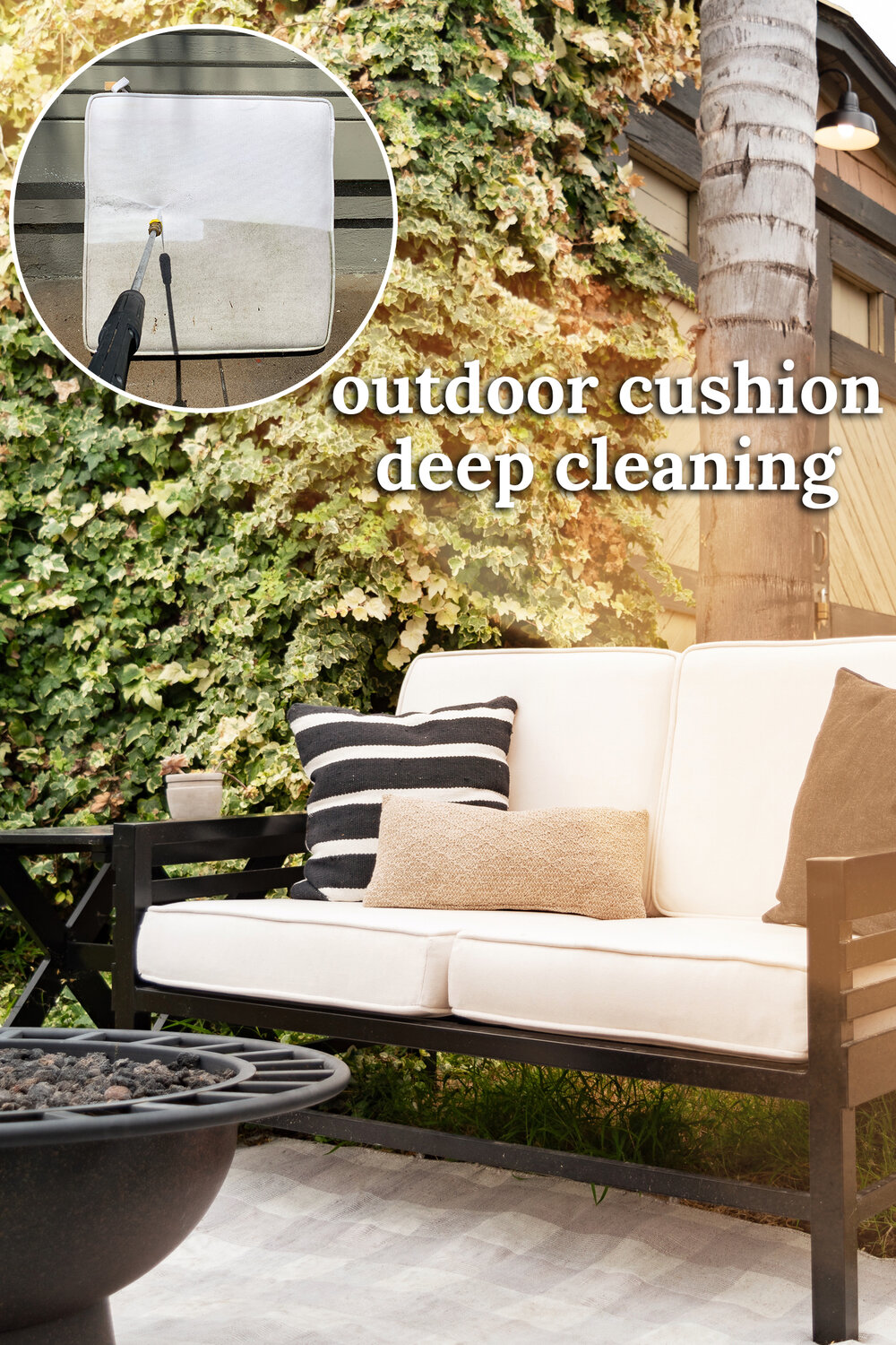 Pressure Washing My Outdoor Cushions, How To Wash White Outdoor Cushions