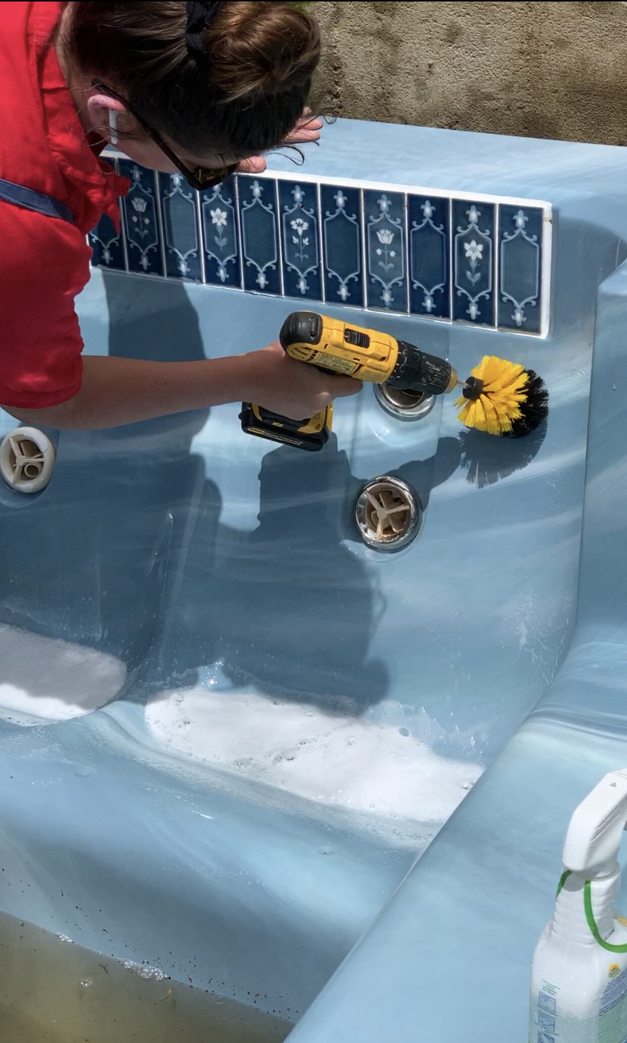 go outdoors hot tub on I Converted Our Giant Hot Tub Into A Cold Pool For The Summertime The Gold Hive