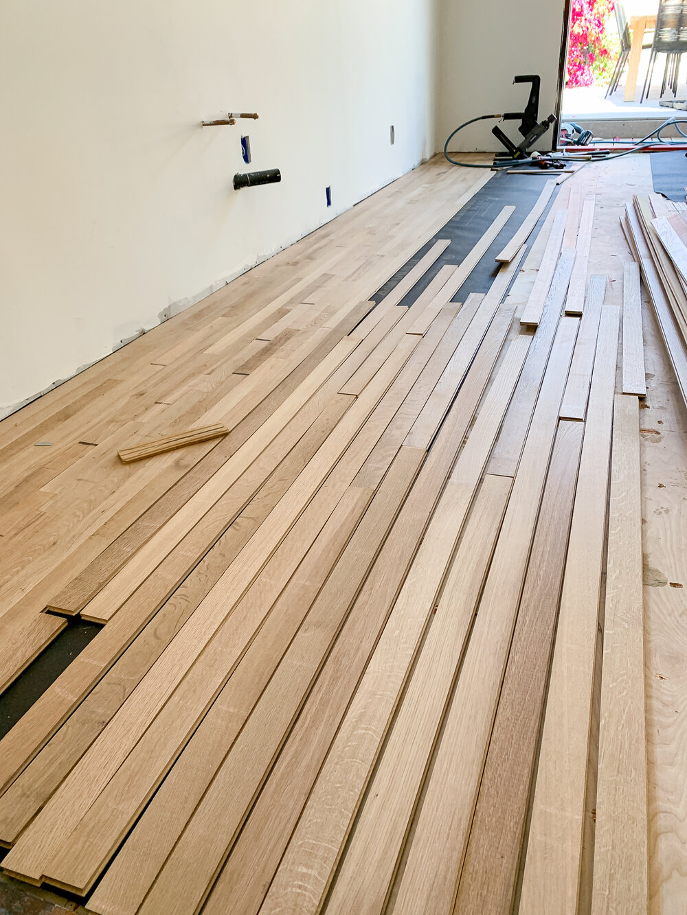 Installing New Hardwood Floors In Our, Whole House Hardwood Floor Installation