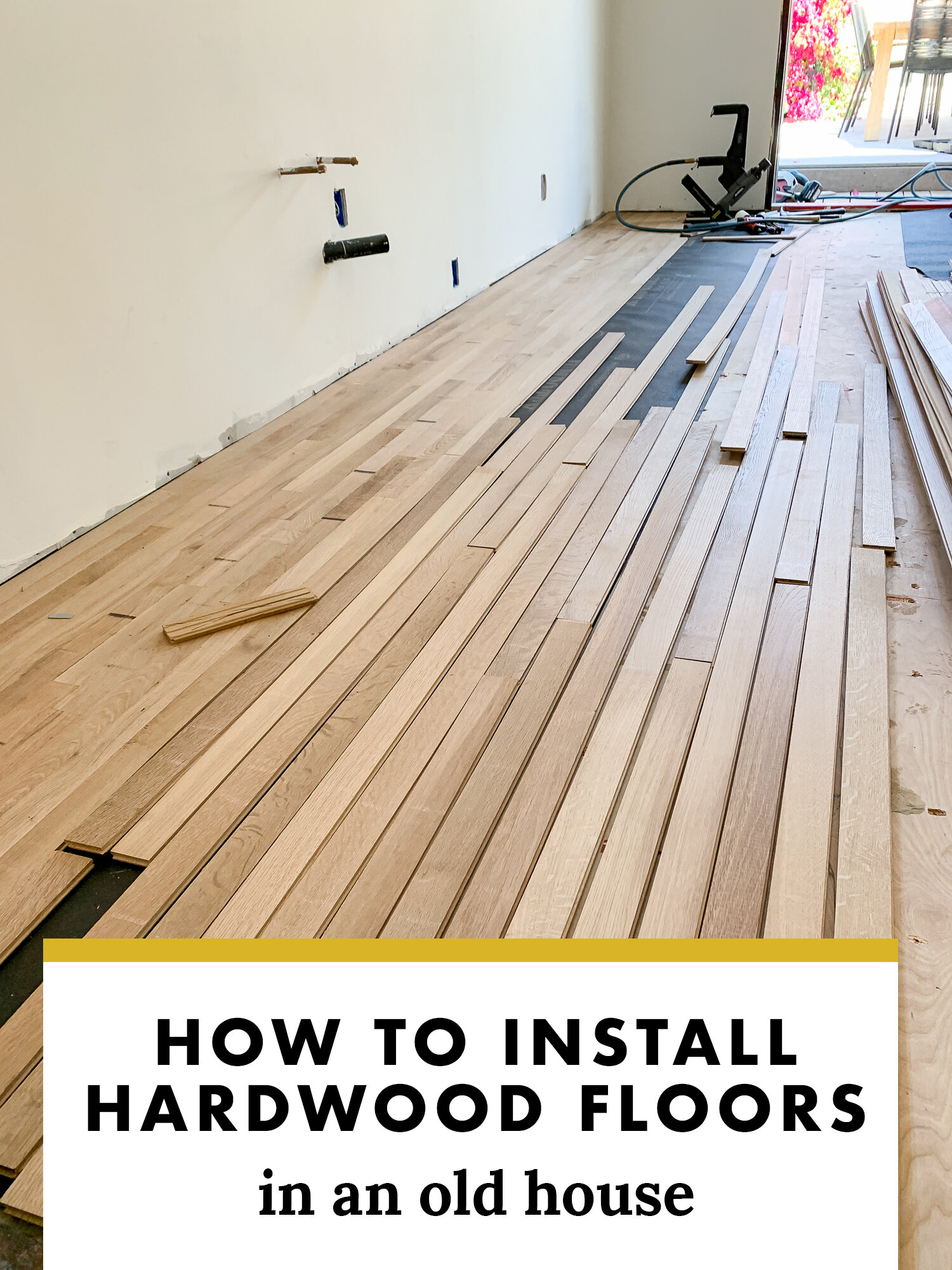 Installing New Hardwood Floors In Our, Laying Real Hardwood Floors