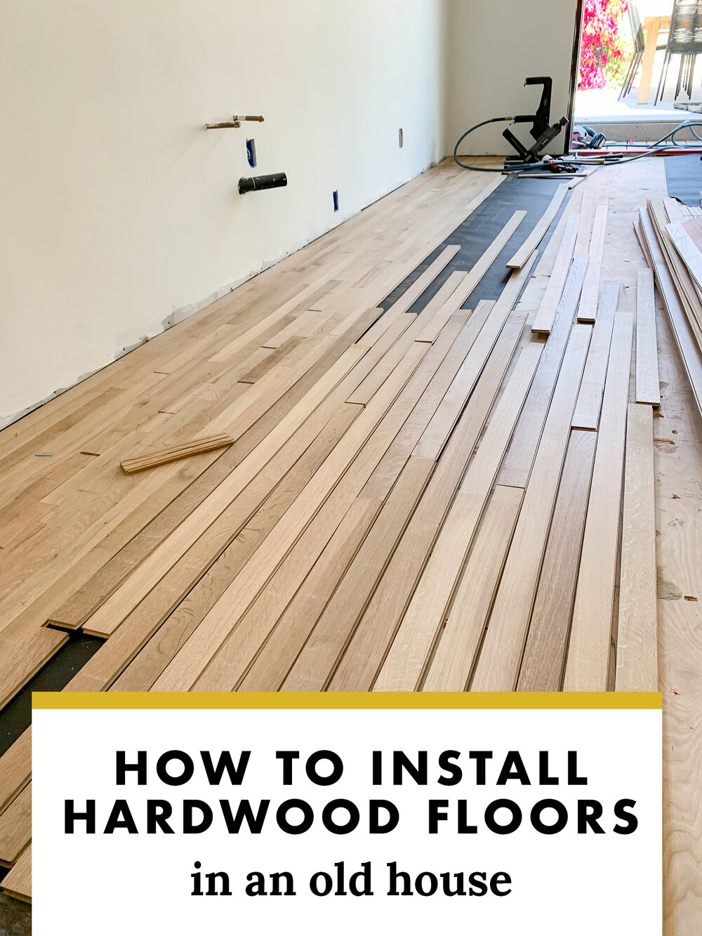 Installing New Hardwood Floors In Our, How To Add Hardwood Existing Floor