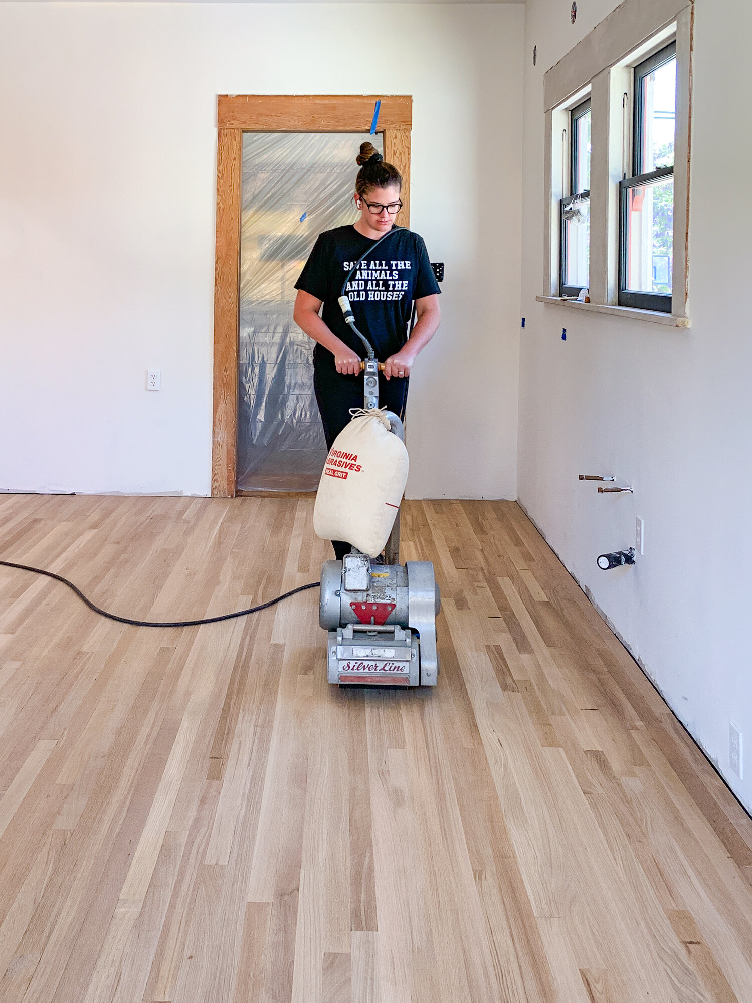 We Hit A Snag And Had To Refinish Our, Diy Sand And Refinish Hardwood Floors
