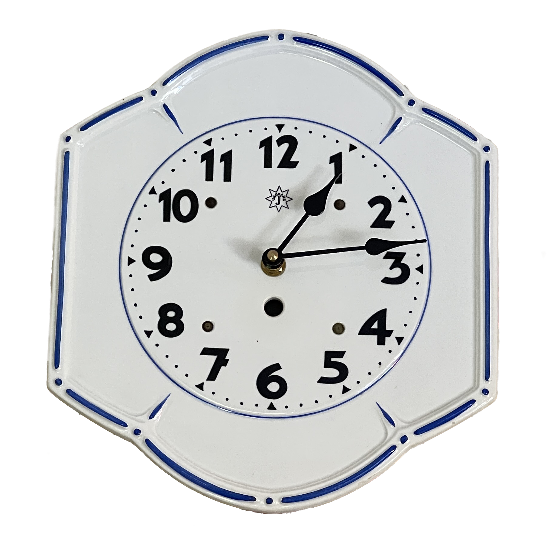 porcelain ceramic wall clock