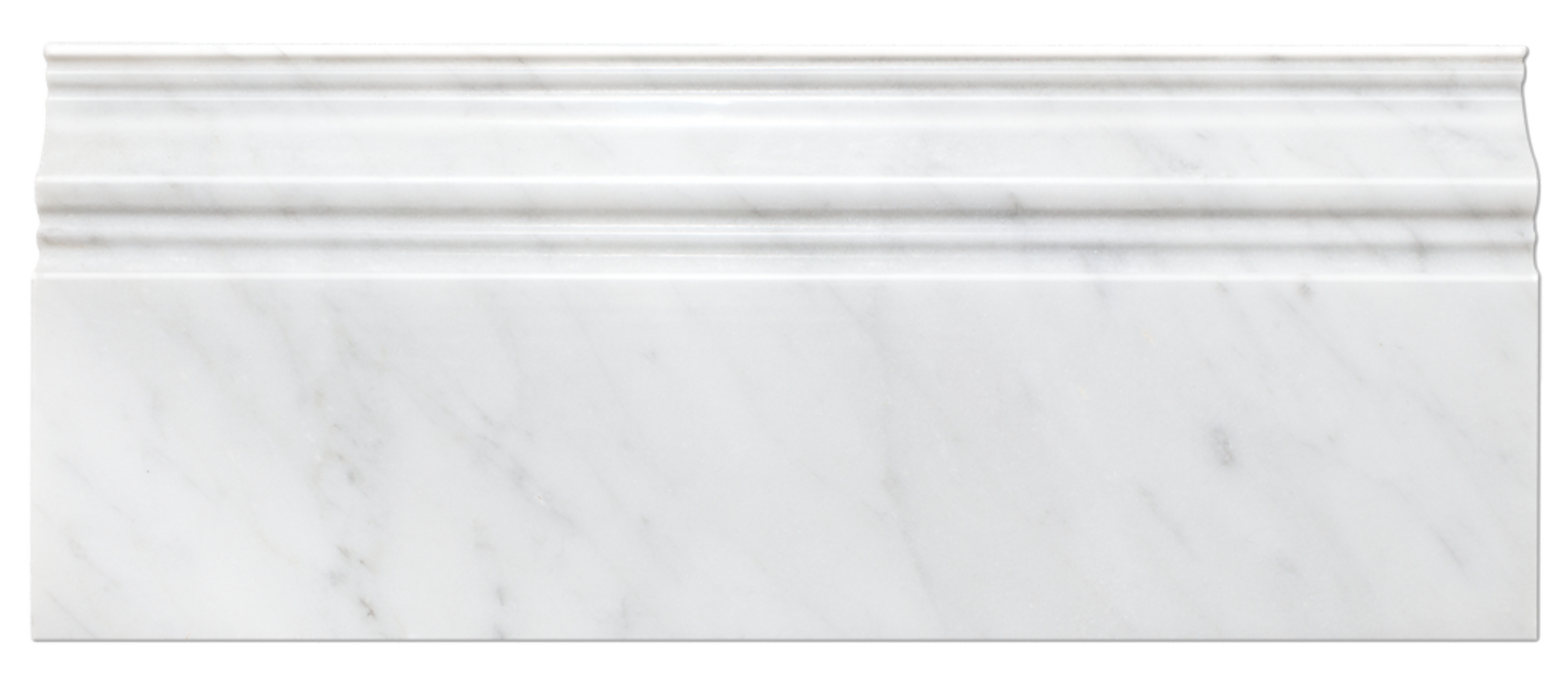 Polished marble skirting baseboard