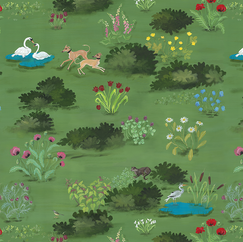 Polly Fern Bucolic Wallpaper