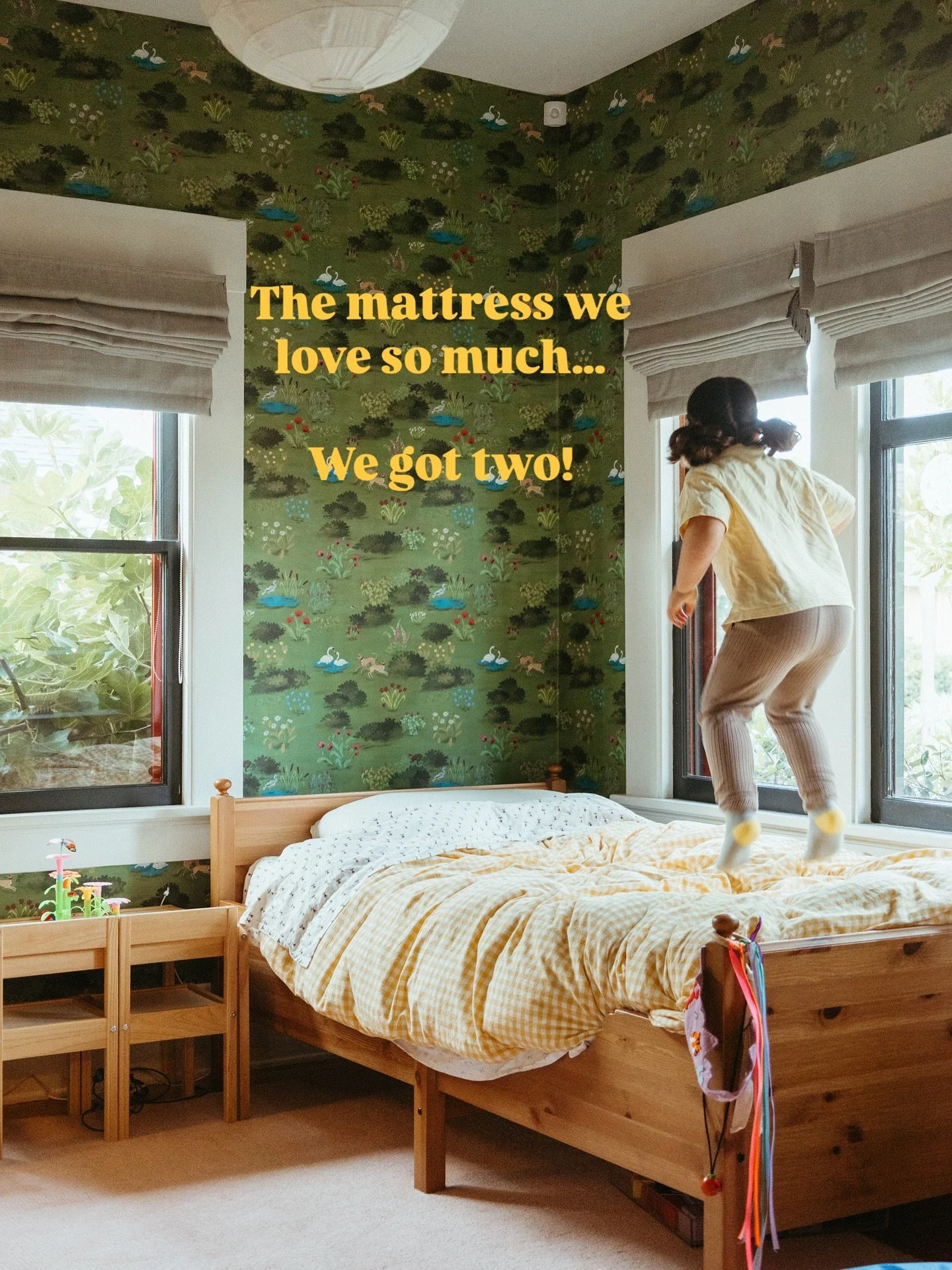 We loved our mattress from @the_futon_shop so much, that we had to get another one. When my daughter got a new room, it was a no-brainer: twin version, same comfy coziness, same organic materials. 🌿🌛 AD

Our daughter&rsquo;s Royal Cloud mattress is
