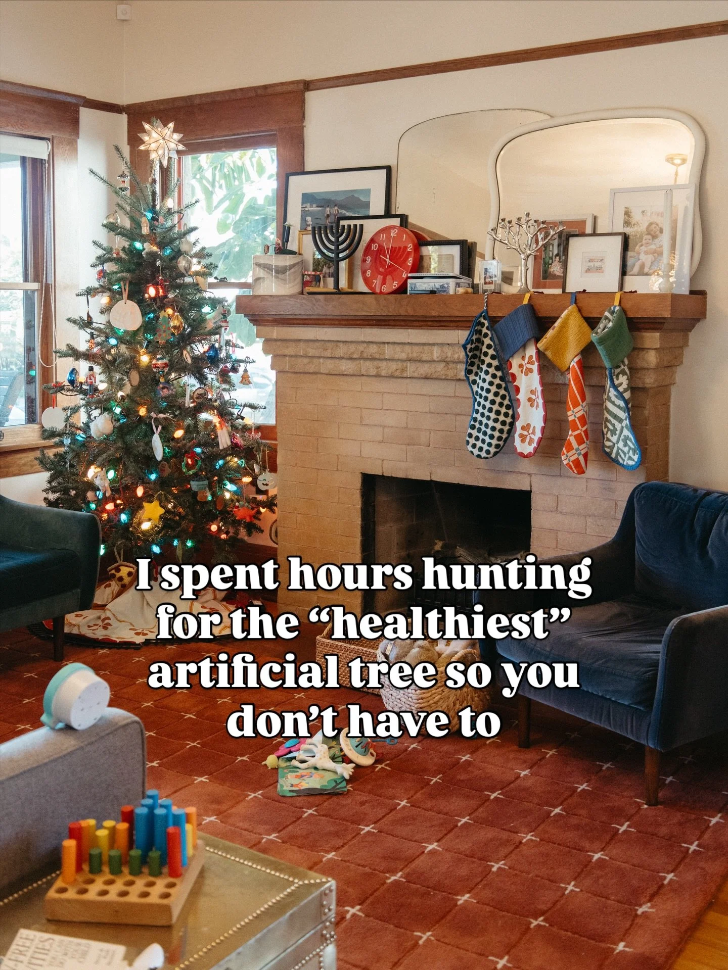 Went down the rabbit hole and almost gave up when faced with buying a $900 tree from a fancy tree store. Then, discovered @ikeausa had the perfect option for us. The tree is linked in my bio. 🌲 
You do you, though!