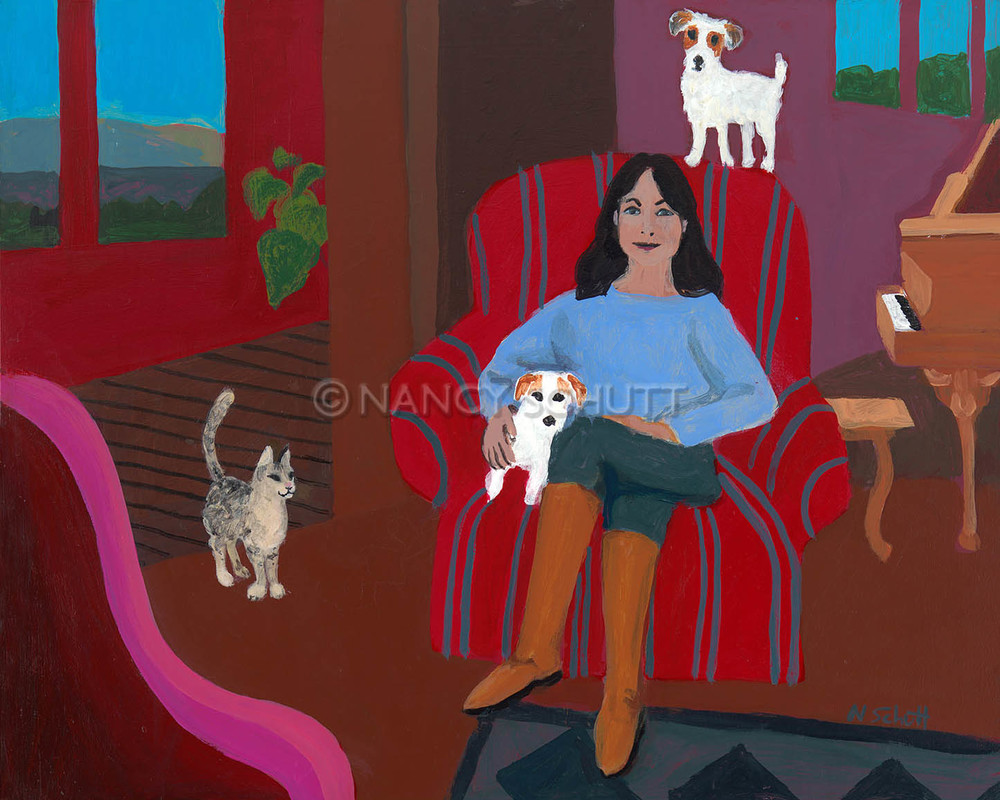 Dog Lover Art By Nancy Schutt