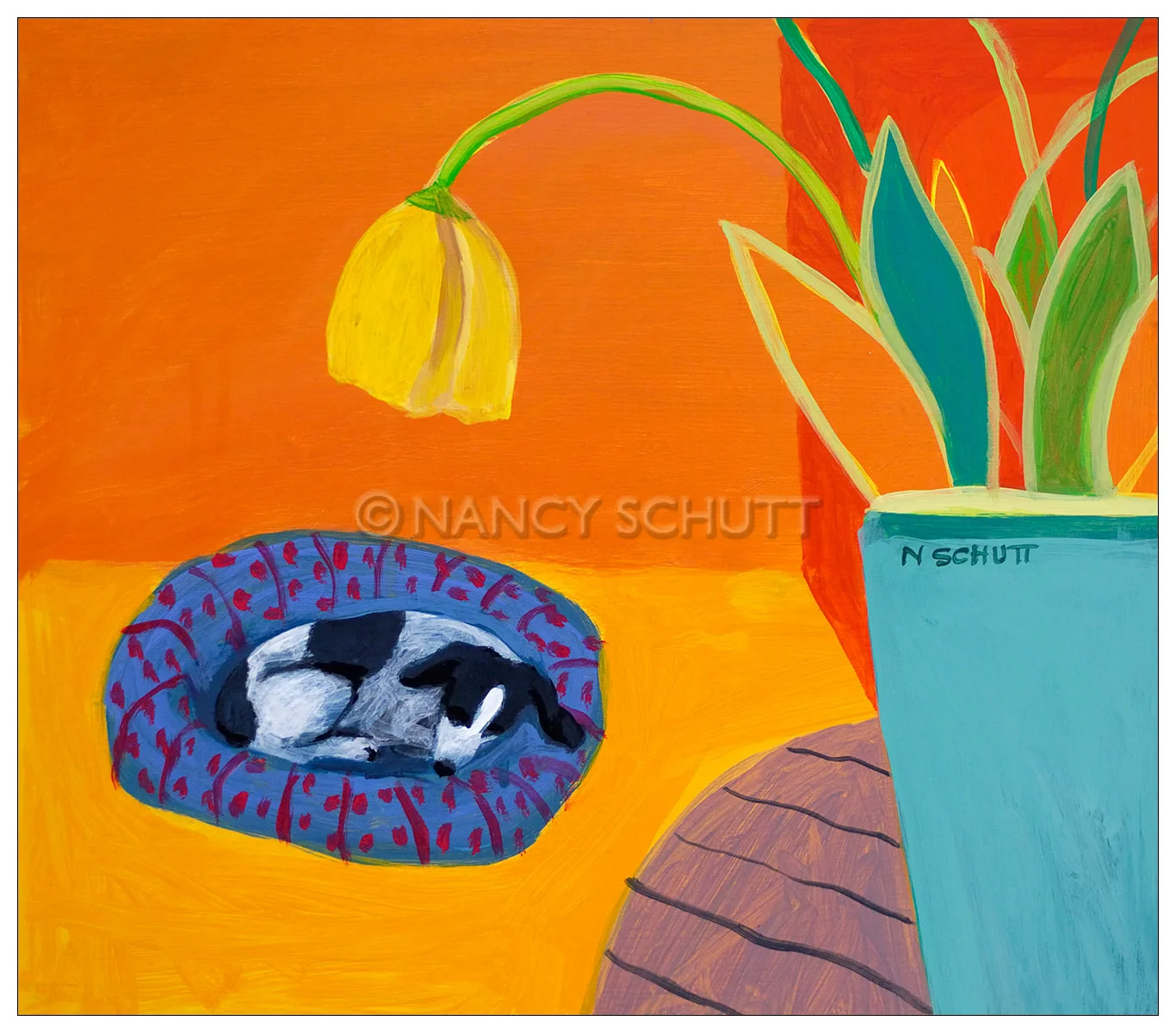 Bagel Bed, 16x18 © 2006 Nancy Schutt, all rights reserved