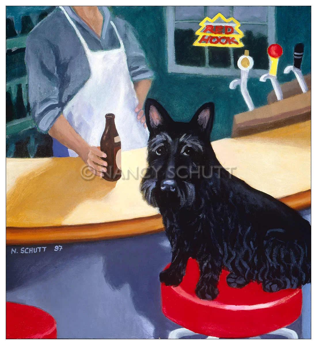 Guinness, 24x18 © 1997 Nancy Schutt, all rights reserved Click to Buy This Print
