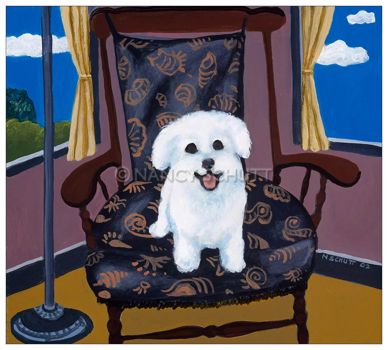 Little Daisy, 16x18 © 2002 Nancy Schutt, all rights reserved