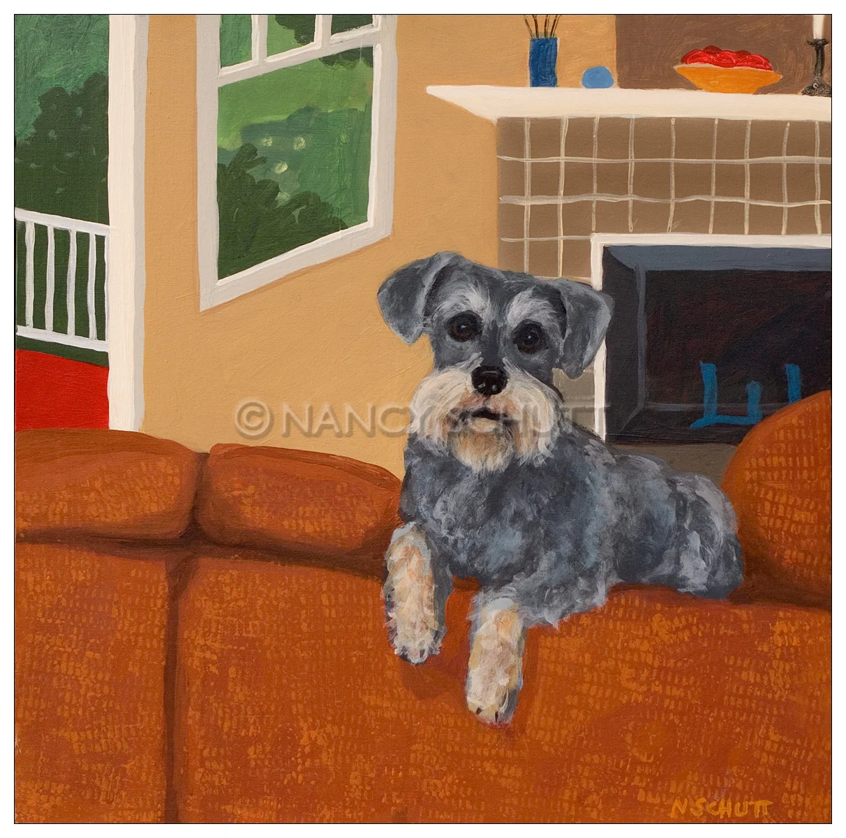 Maxi, 16x16 © 2007 Nancy Schutt, all rights reserved Click to Buy This Print