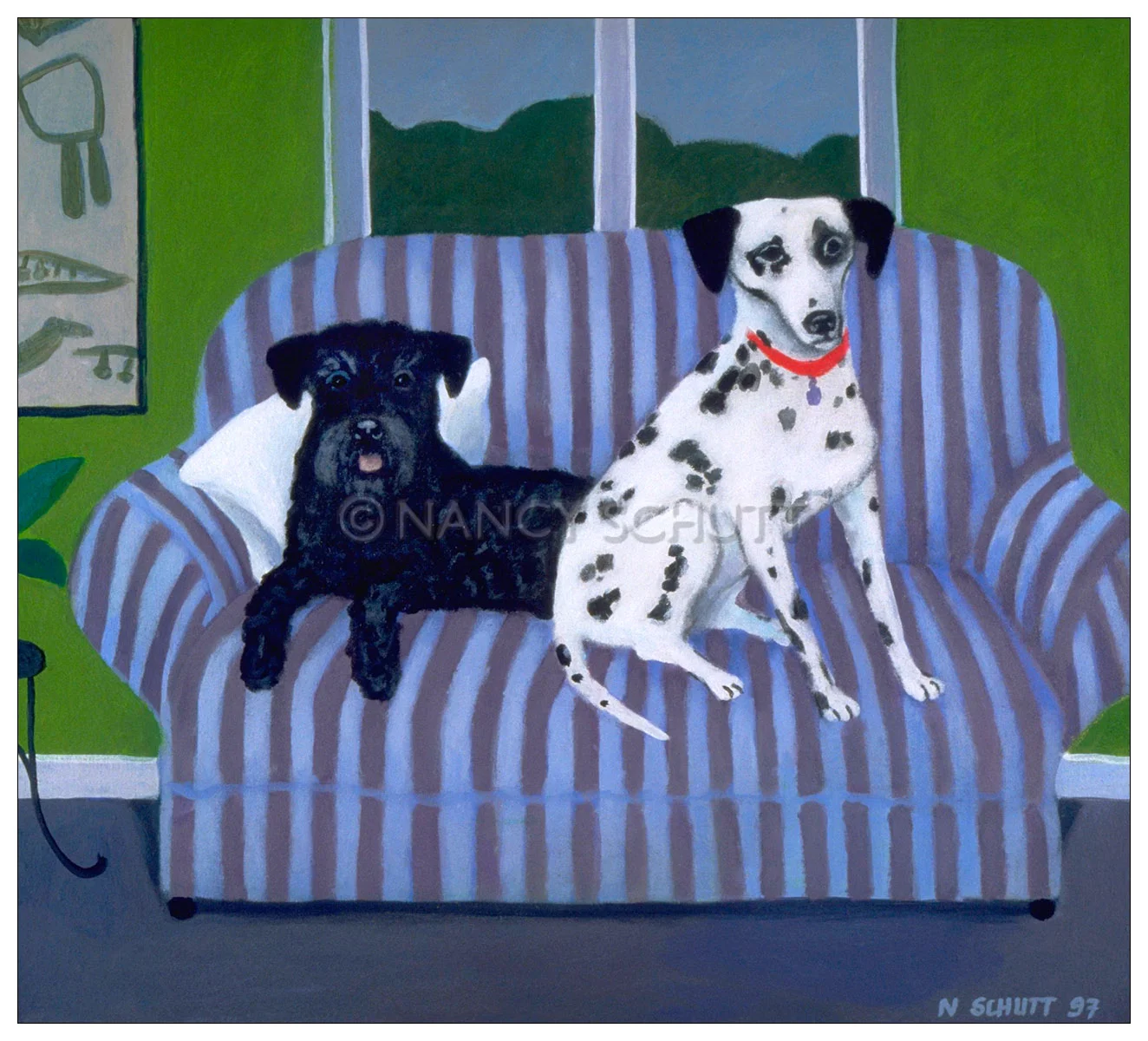 Samson and Libby 16x18 © 1997 Nancy Schutt, all rights reserved Click to Buy This Print