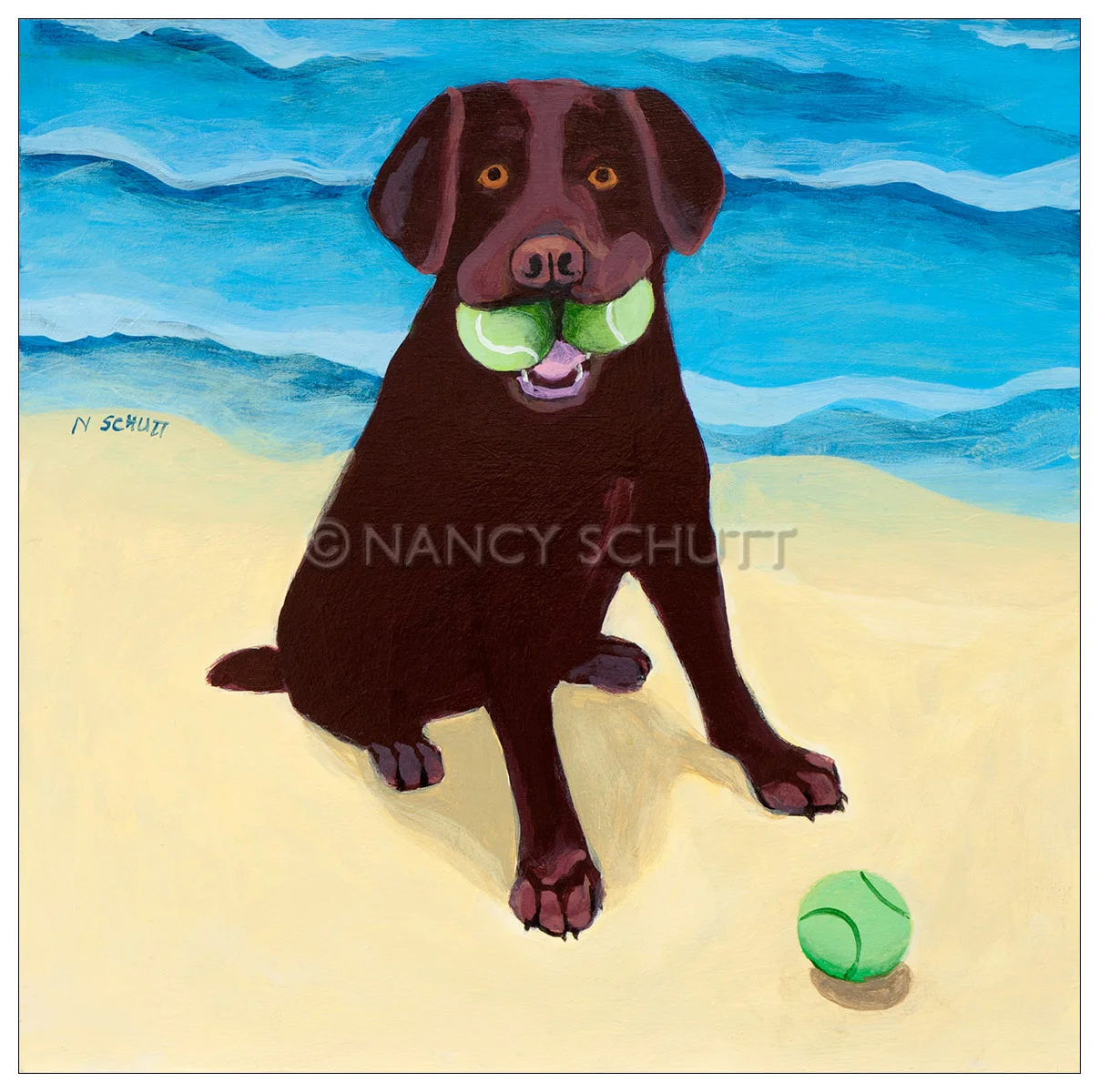 Now What?, 16x16 © 2011Nancy Schutt, all rights reserved