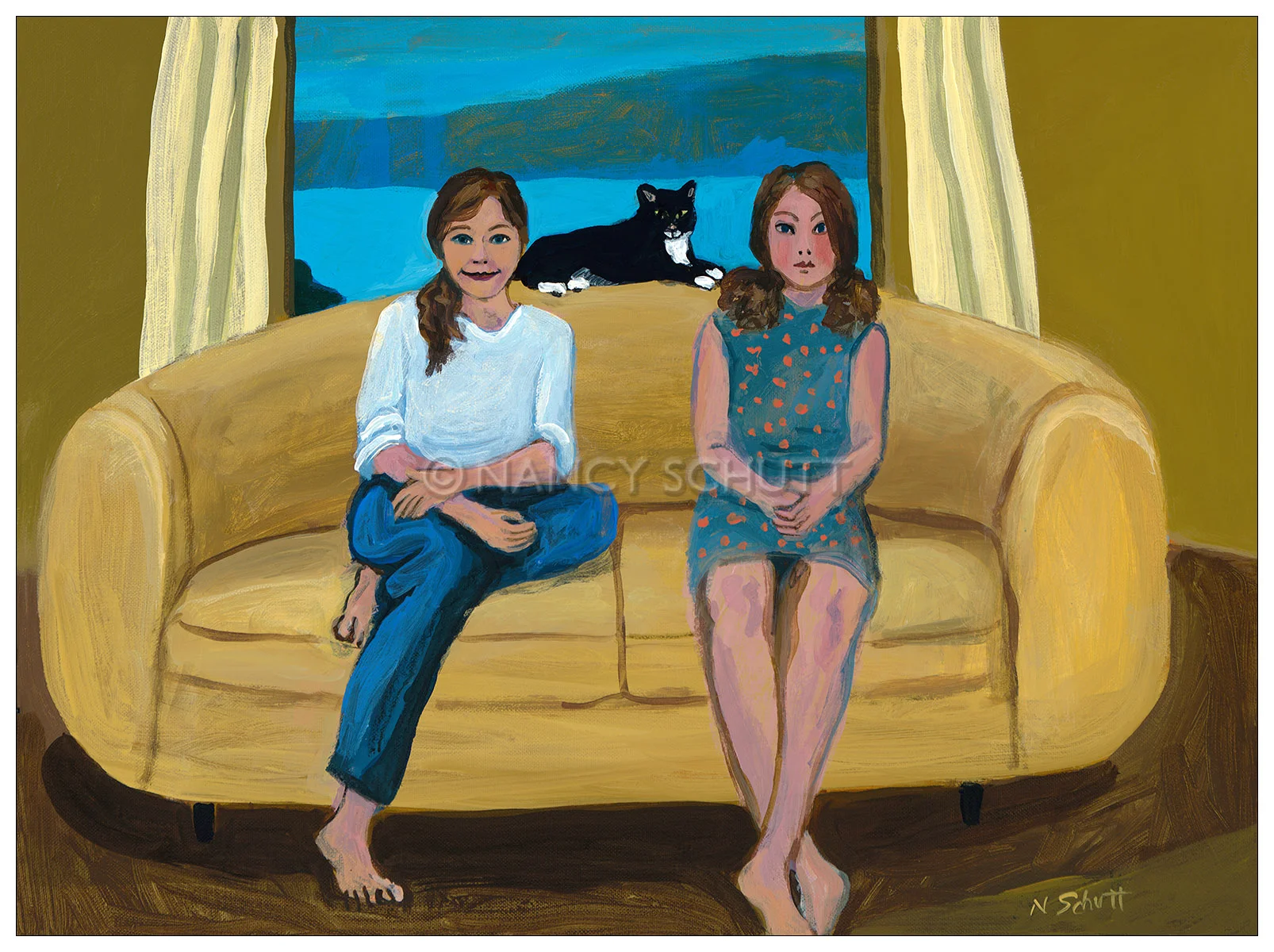 Claire and Irene with Henry, 16x20 © 2013 Nancy Schutt, all rights reserve