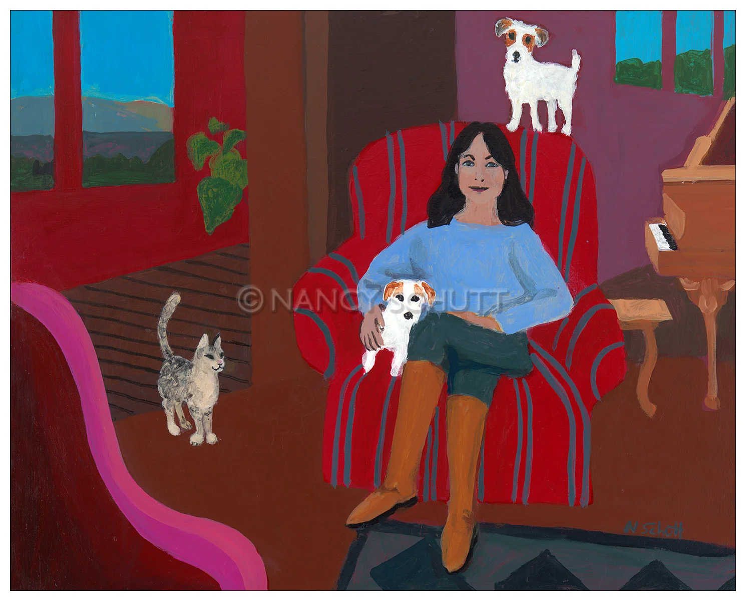 Robin and Family, 16x20 © 2013 Nancy Schutt, all rights reserved