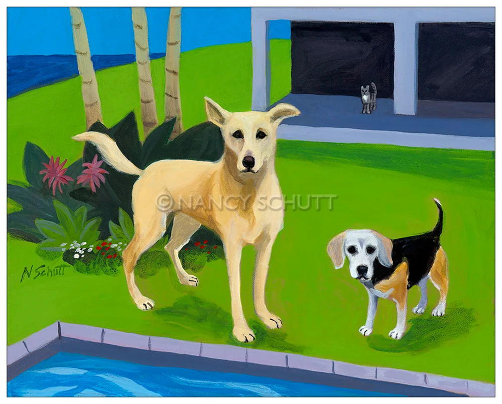 Two or More Dogs — DOG LOVER ART BY NANCY SCHUTT