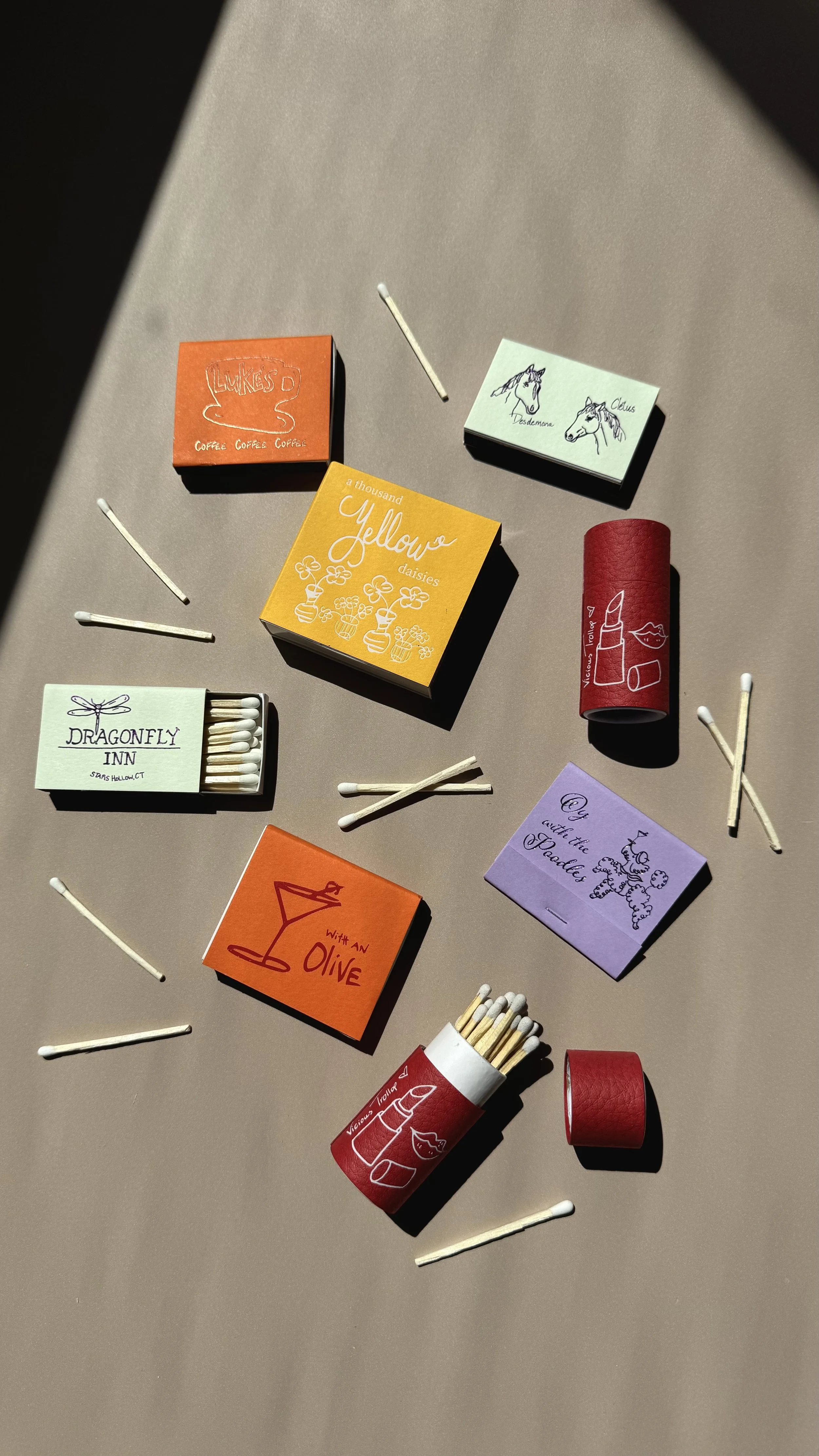 Gilmore Girls–Inspired Matchbook Gift Set (ready to ship)