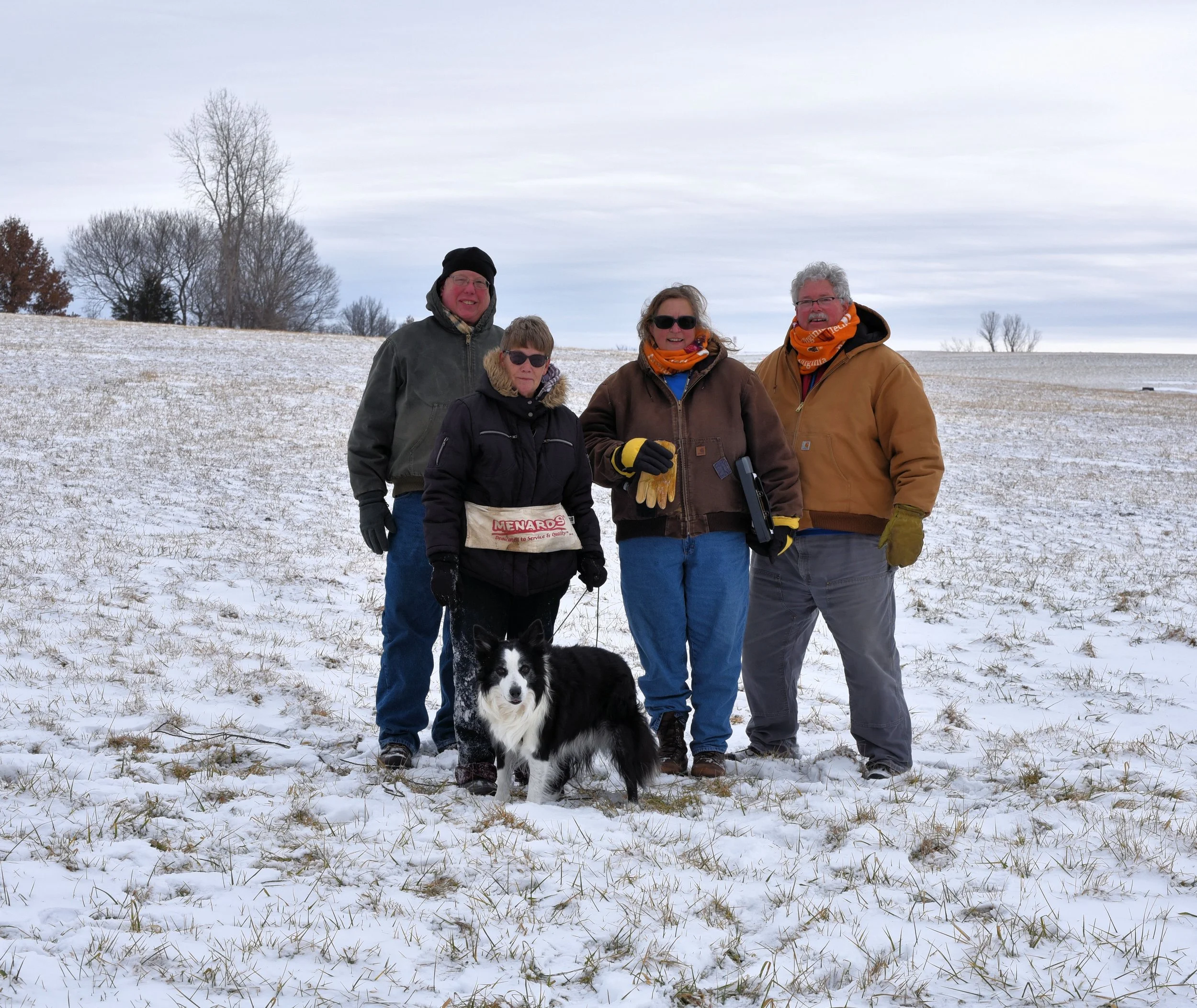 Geriann Darnell with her Border Collie