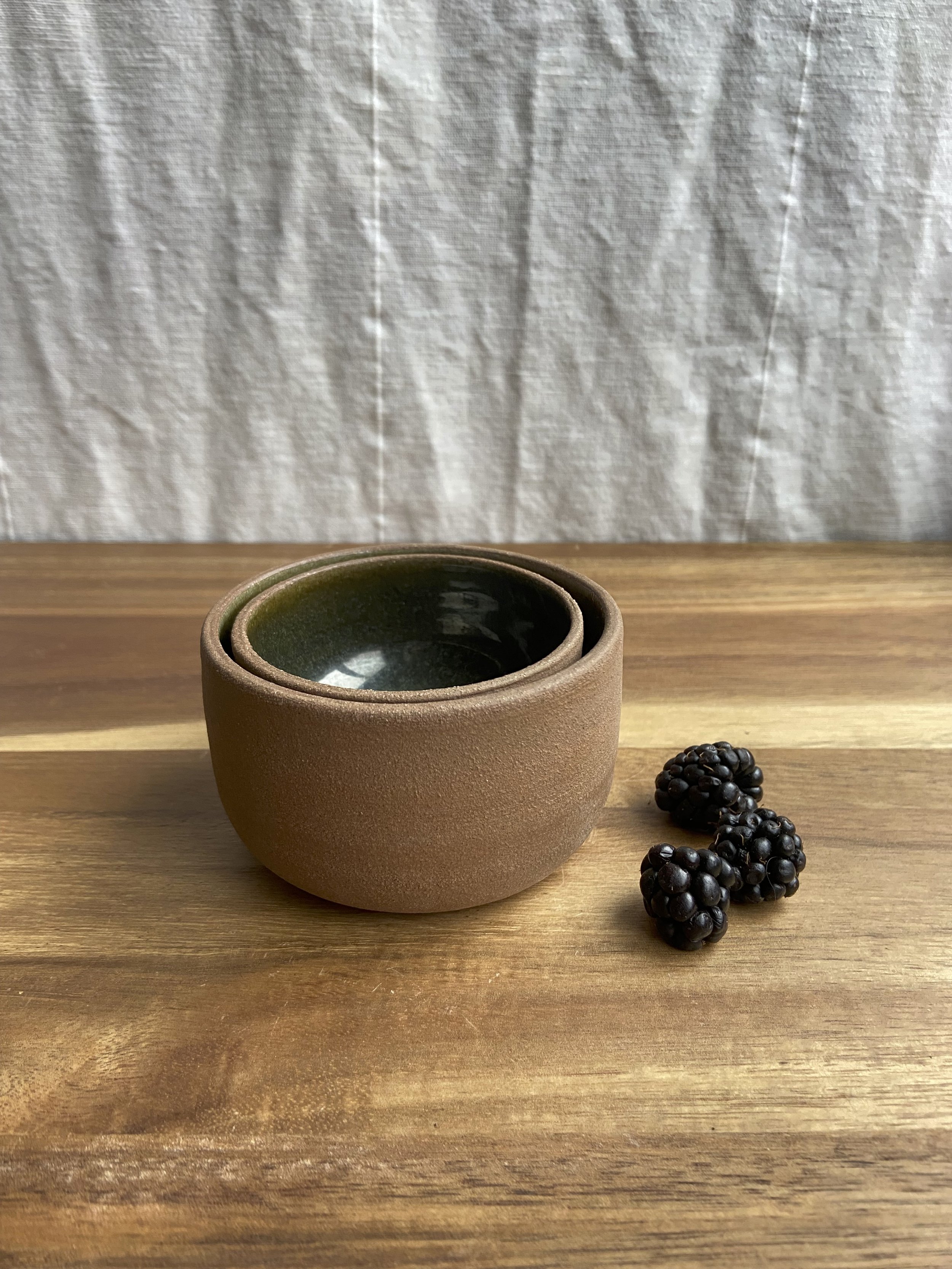 Emerald Stacking Bowl Set