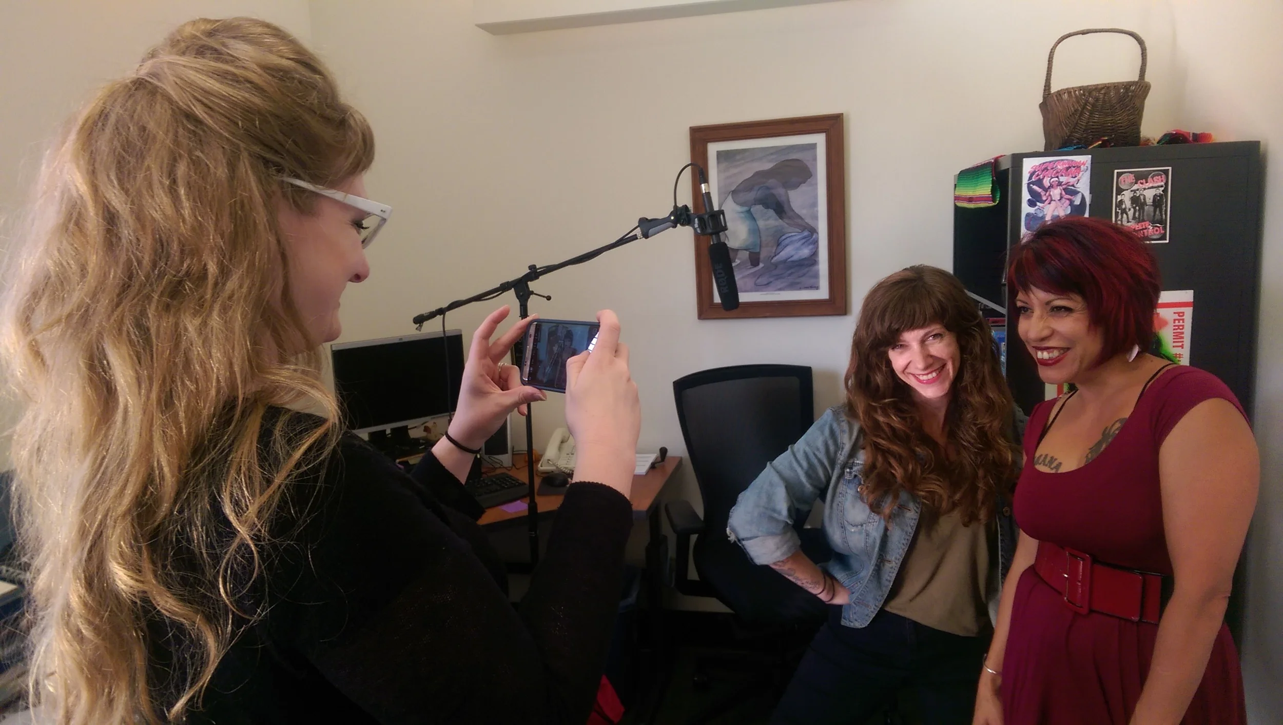 Sophia Cacciola, taking post-interview pic