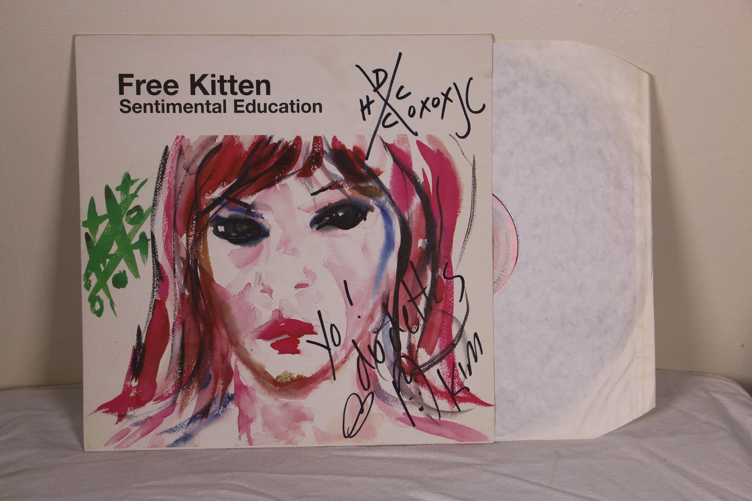 Signed Free Kitten "Sentimental Education" LP