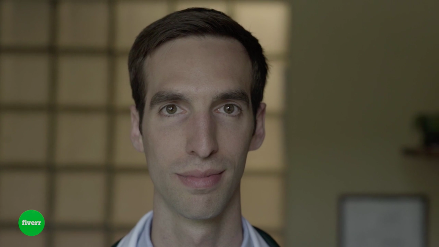 Another still shot from the Fiverr and Inc.com collaboration video!