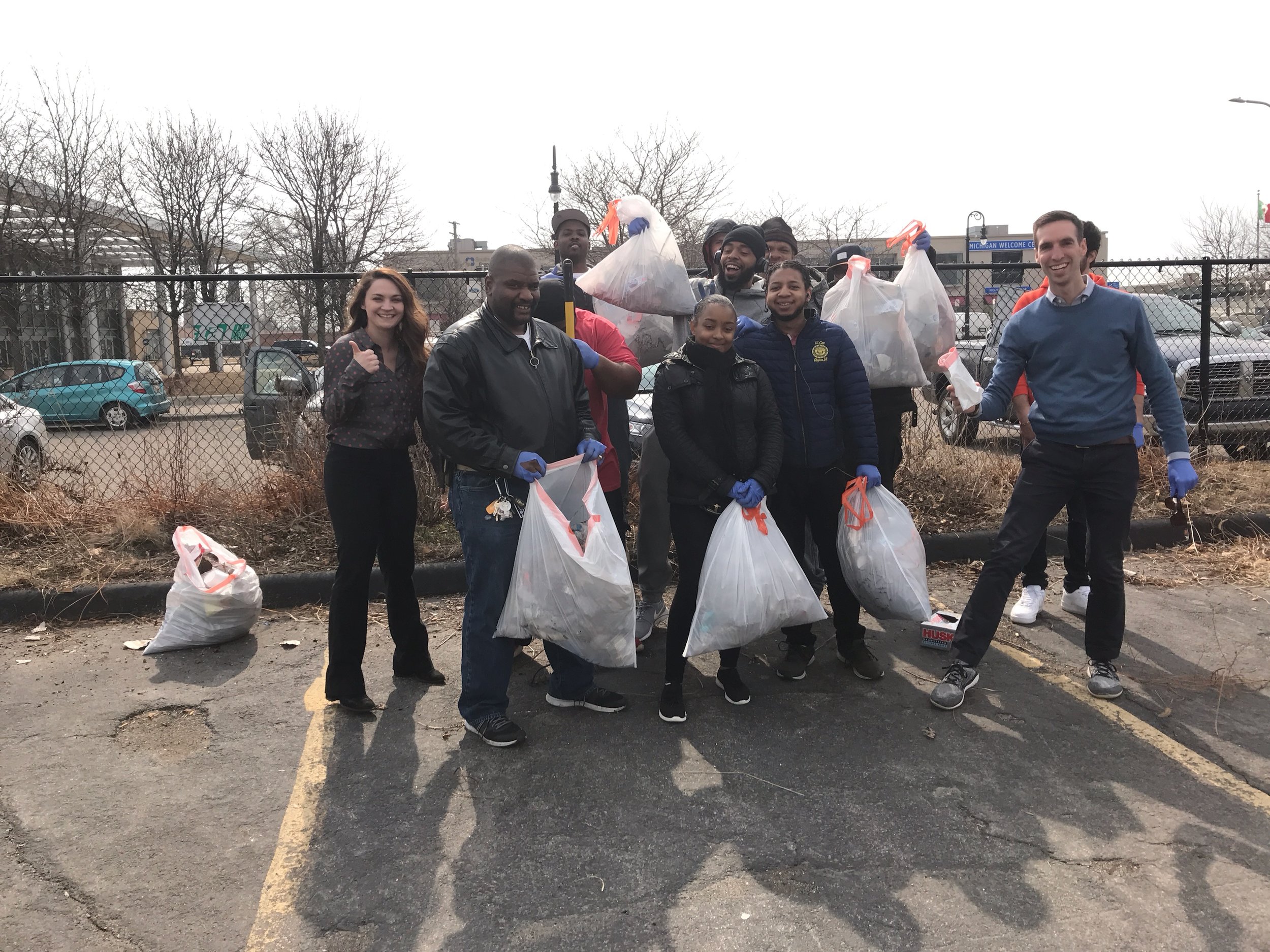 There was a bunch of trash beforehand, but we got it done - many hands make light work! This is the Plum Health DPC and DSDT crew cleaning up our shared parking lot and completing the Trashtag Challenge.
