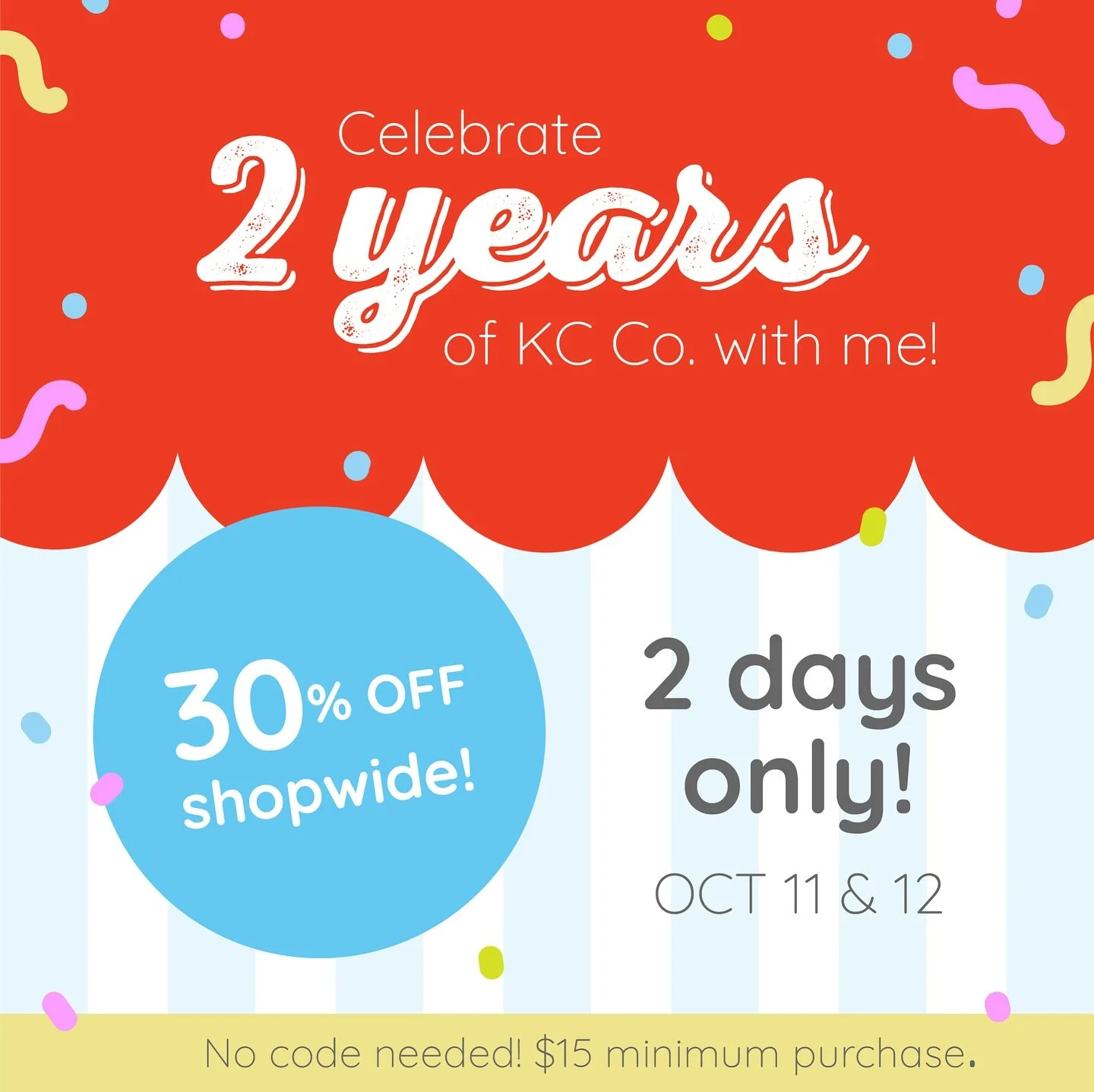 Celebrate 2 years of KC Co with me this weekend!! 🎉🥰

It&rsquo;s been such an adventure over the last couple of years. This creative outlet has helped me through personal hardships, and continually inspires me to create more and keep learning.

I&r