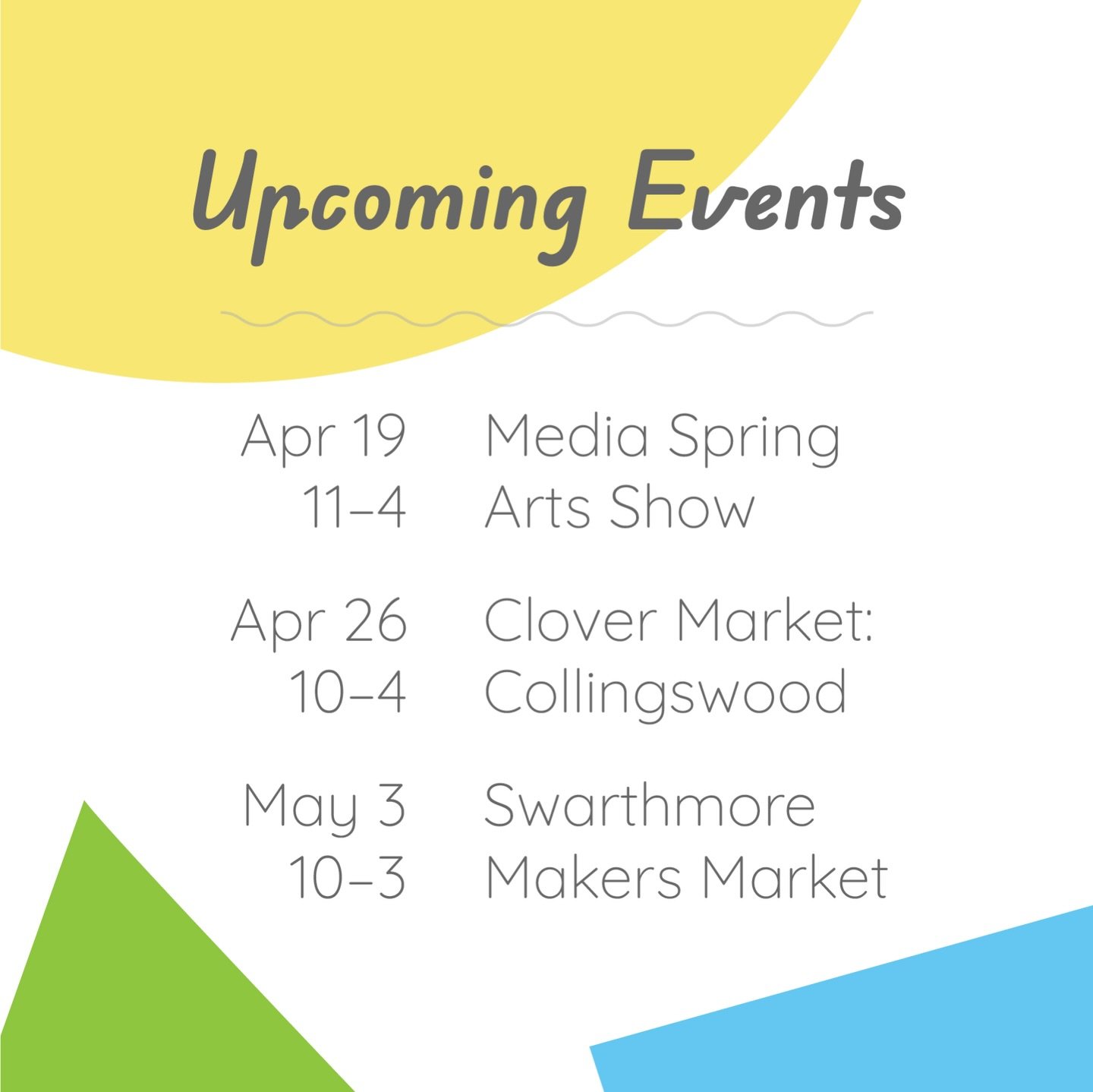 Hoping for good weather! Stressing out about events 3 weeks in a row 😅