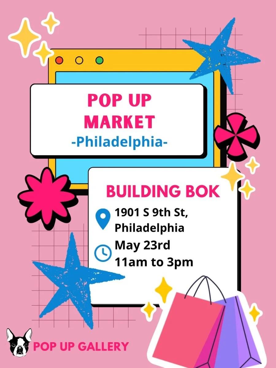 South Philly, I&rsquo;m comin for ya! Catch me at Bok next Saturday from 11&ndash;3. Accessories for your bod (or your friend&rsquo;s), your house, or your office 🌈